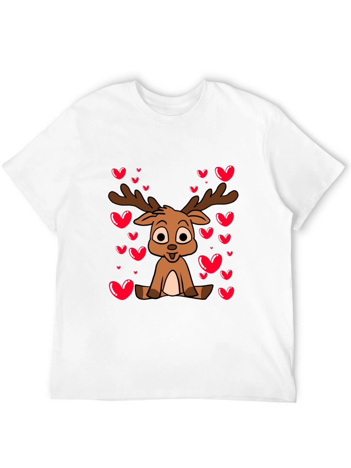 Cute Reindeer Valentines Day T-Shirt