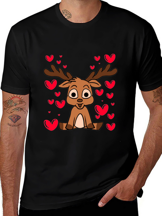 Cute Reindeer Valentines Day T-Shirt