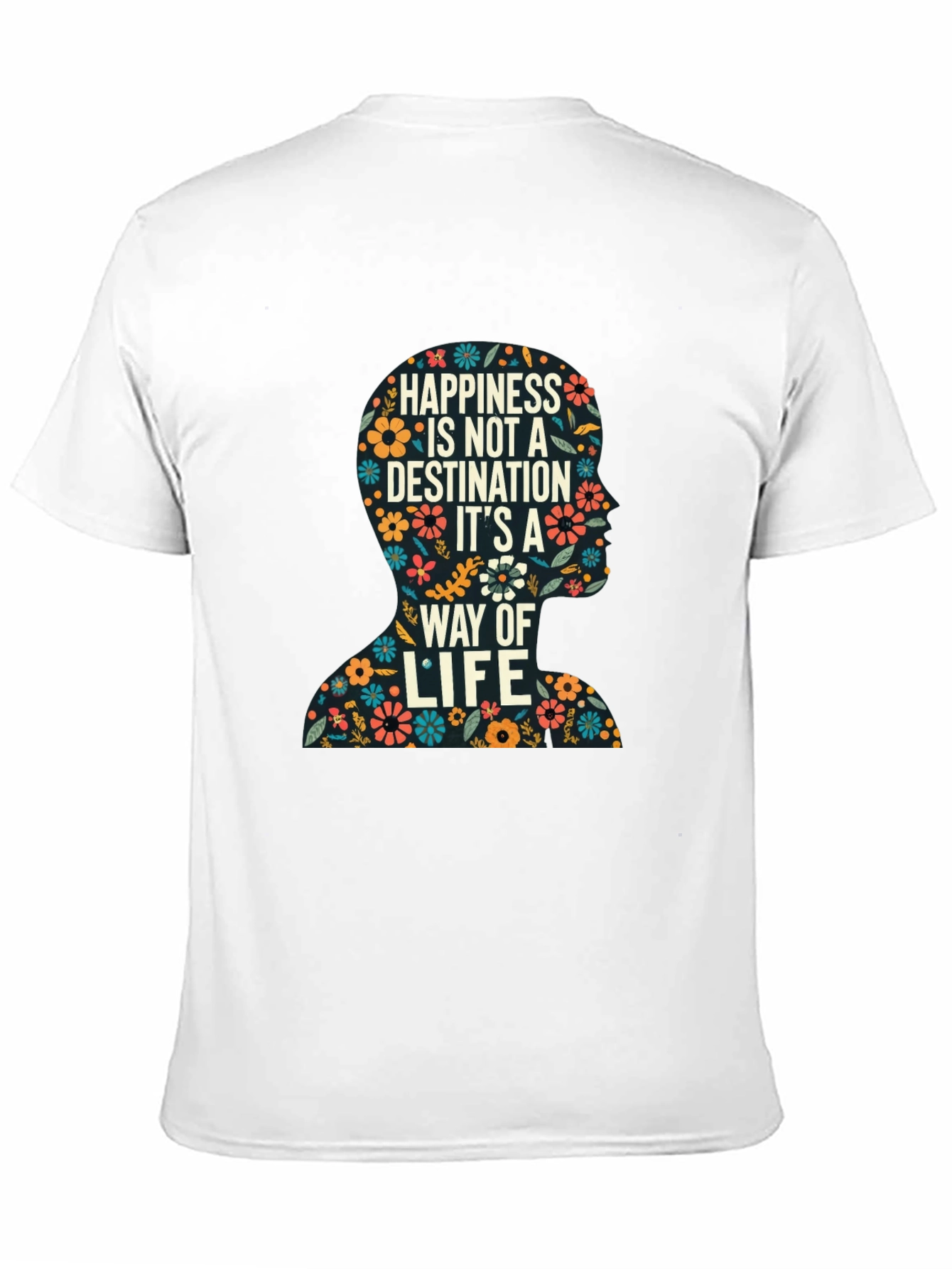 Floral Silhouette Happiness T-Shirt