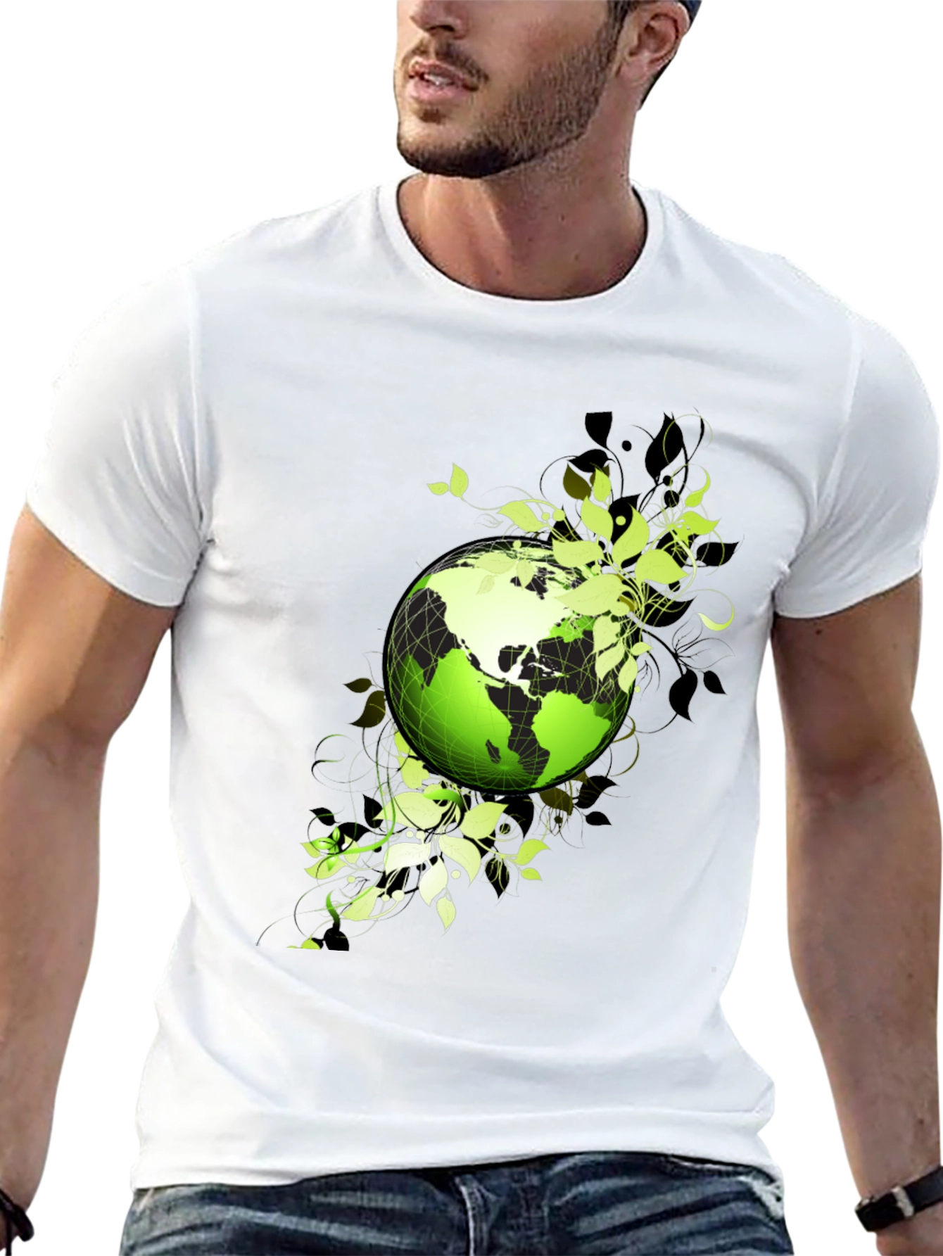 Eco Earth Graphic T-Shirt - Black