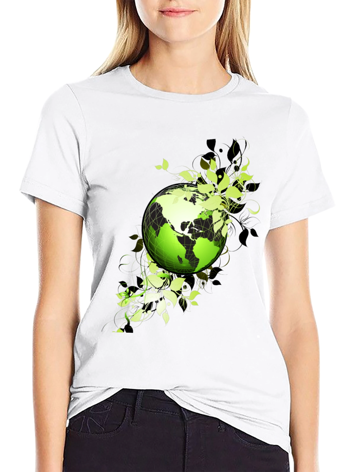 Eco Earth Graphic T-Shirt - Black