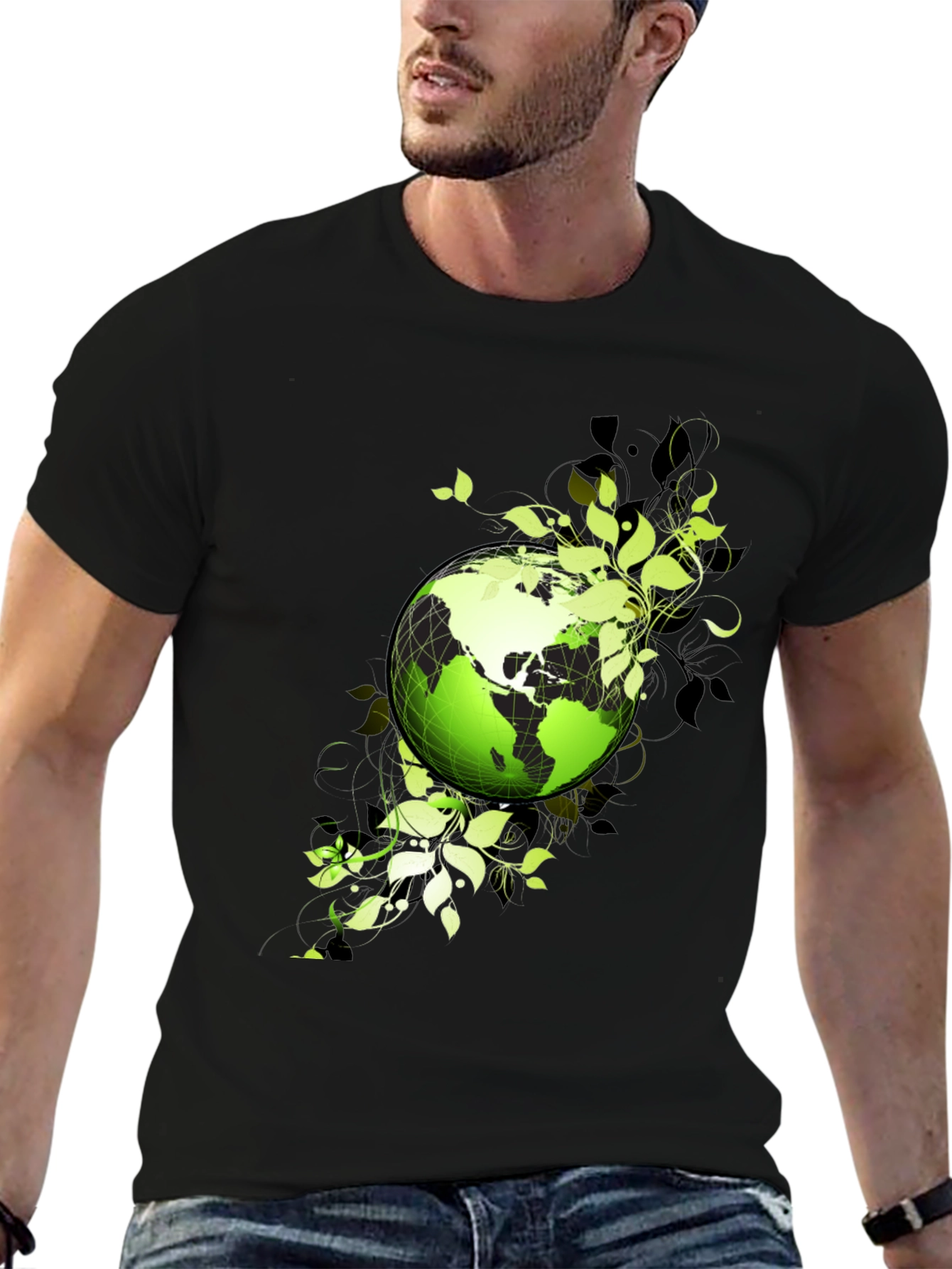 Eco Earth Graphic T-Shirt - Black