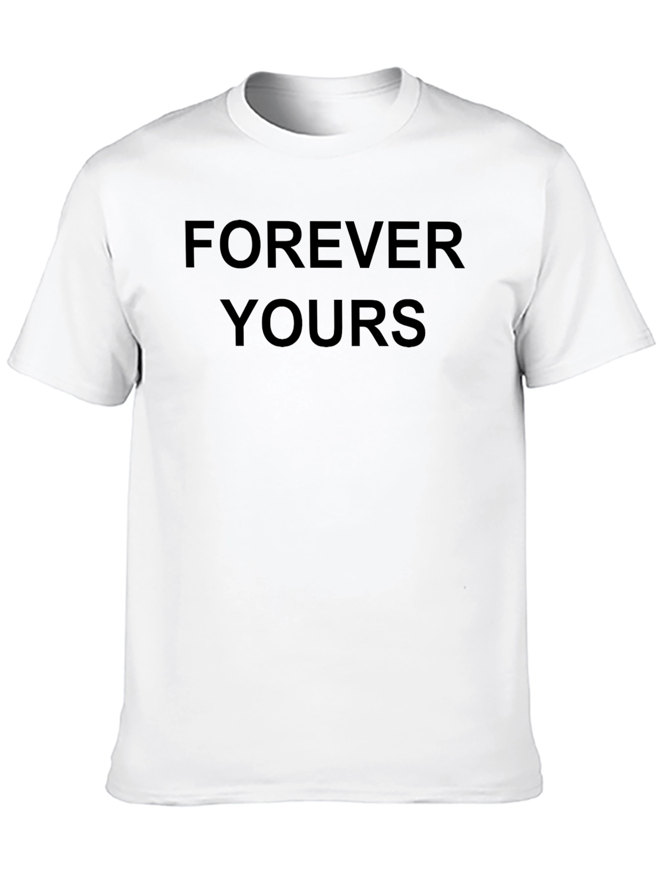 Forever Yours Black Graphic Tee