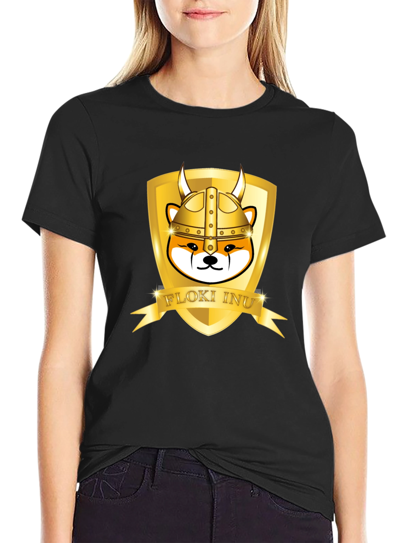 Floki Inu Viking Black T-Shirt