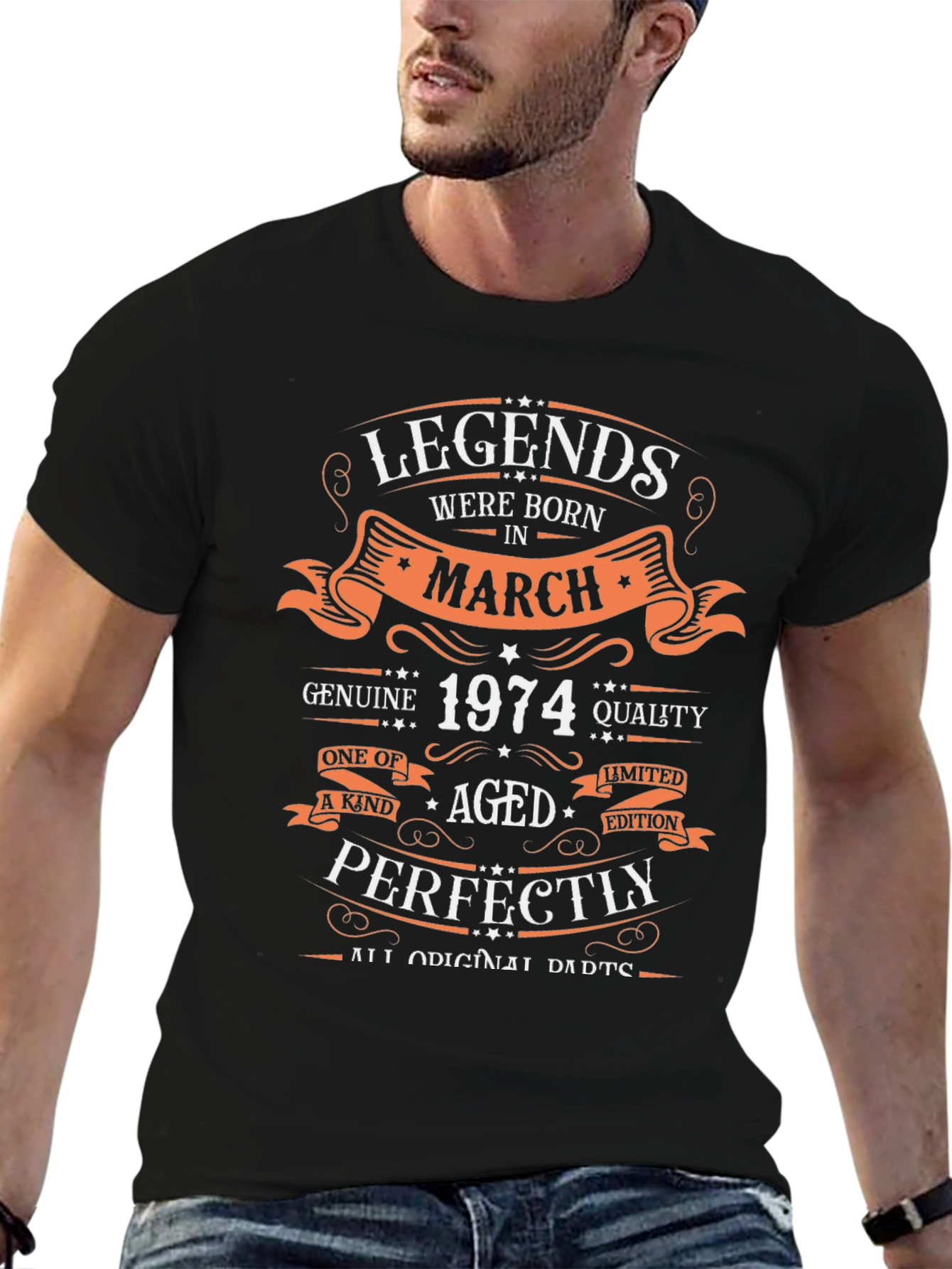 Legends Born In March 1974 T-Shirt