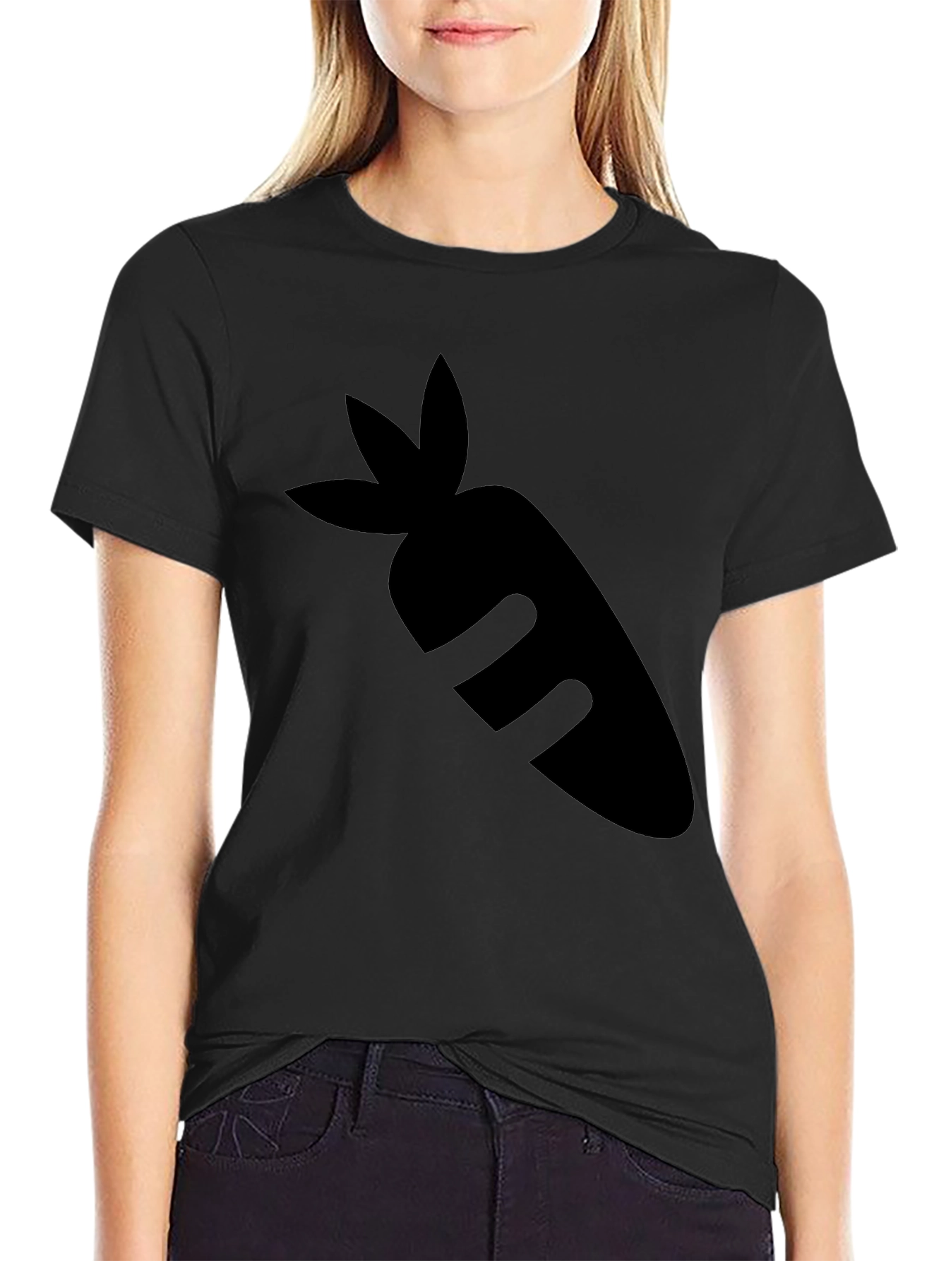 Carrot Graphic Tee - Black