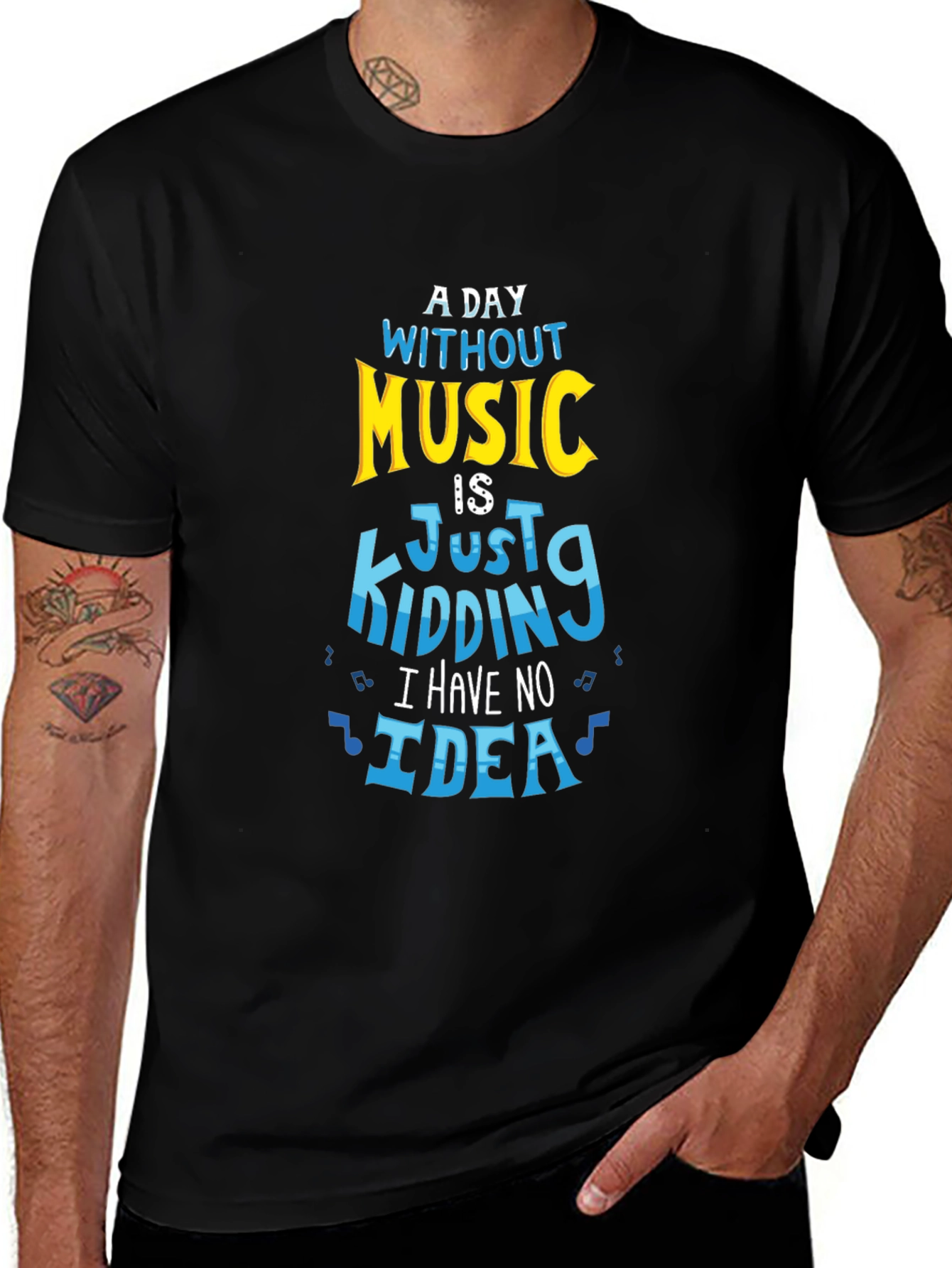 Music Lover T-Shirt - A Day Without Music