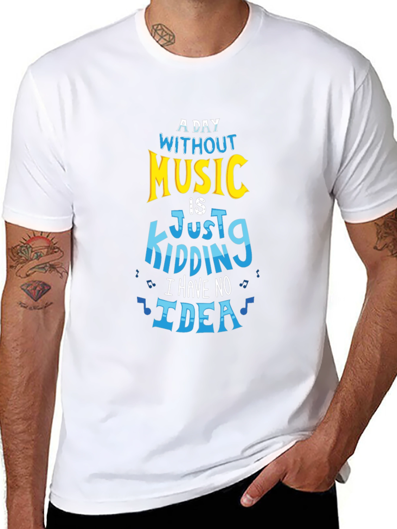 Music Lover T-Shirt - A Day Without Music