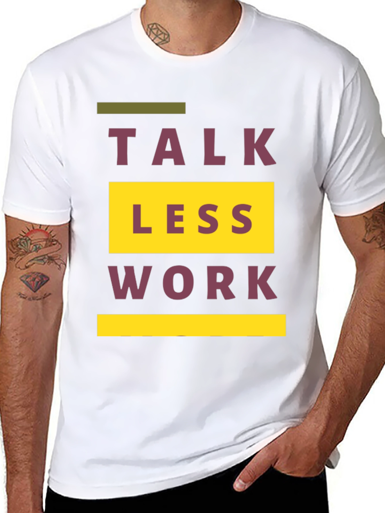 Talk Less Work More Graphic T-Shirt