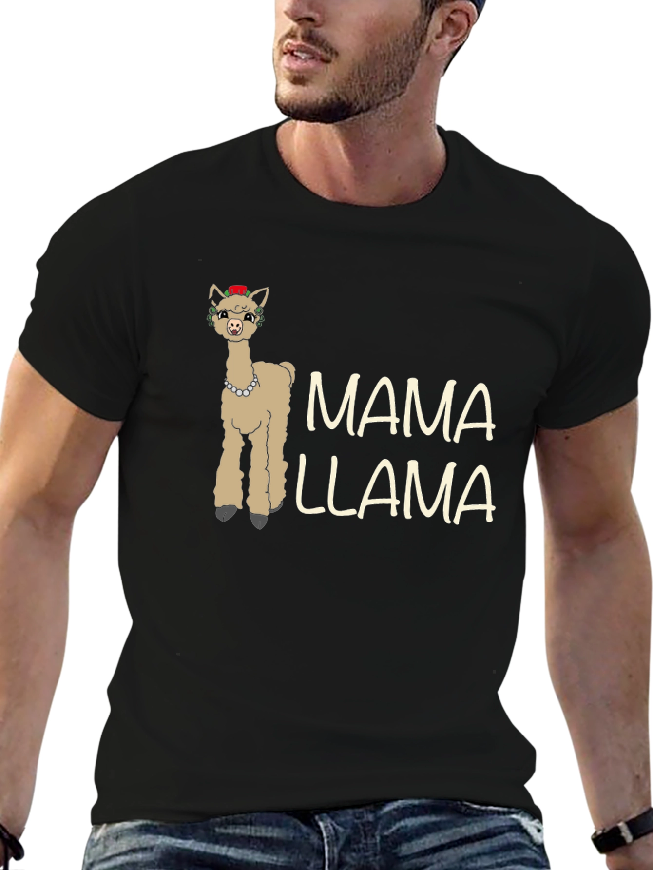 Mama Llama Graphic Tee - Novelty Animal T-Shirt