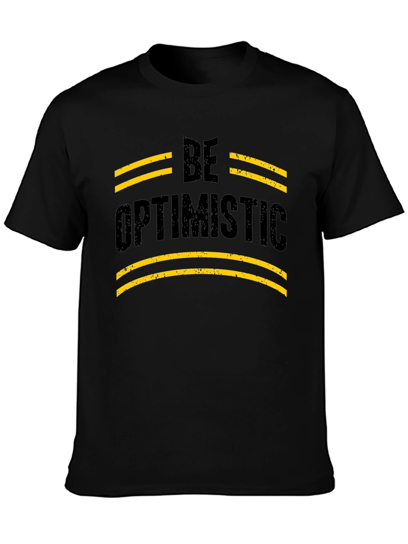 Be Optimistic Graphic T-Shirt - Black