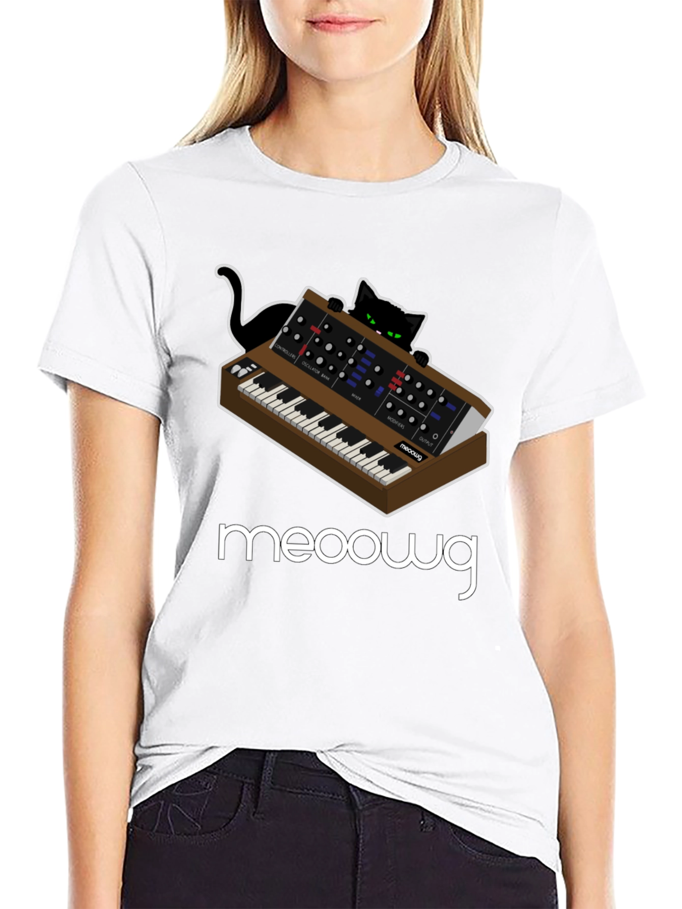 Meooowg Synth Cat T-Shirt