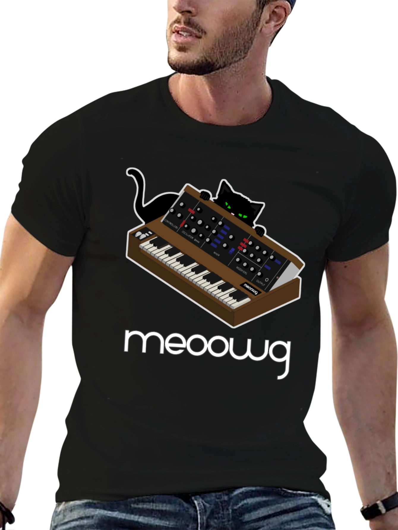 Meooowg Synth Cat T-Shirt