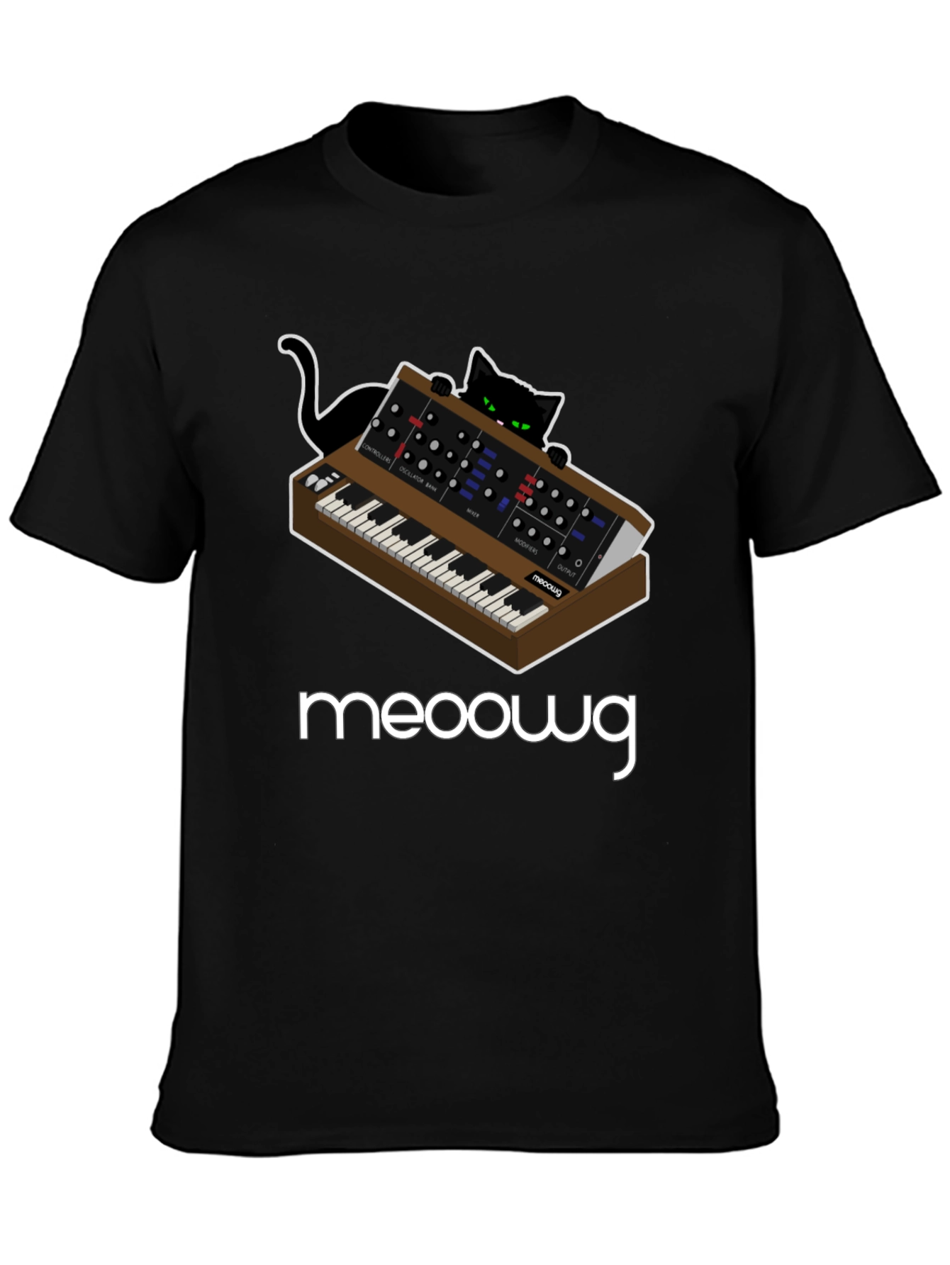 Meooowg Synth Cat T-Shirt