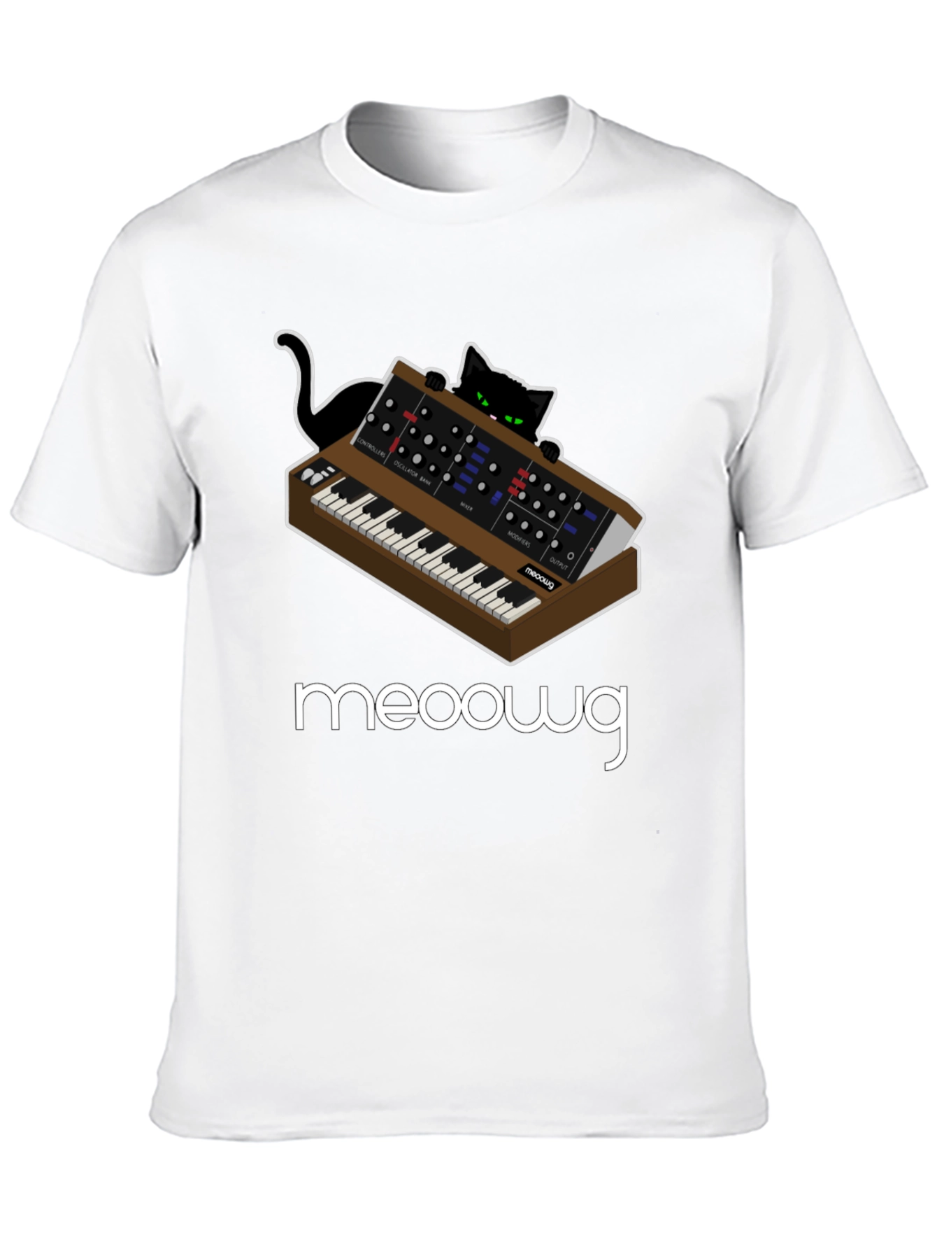 Meooowg Synth Cat T-Shirt