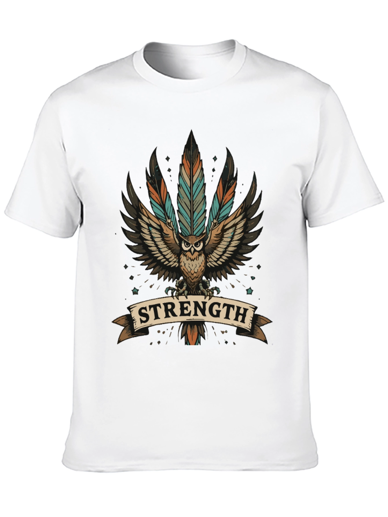 Strength Owl Graphic T-Shirt