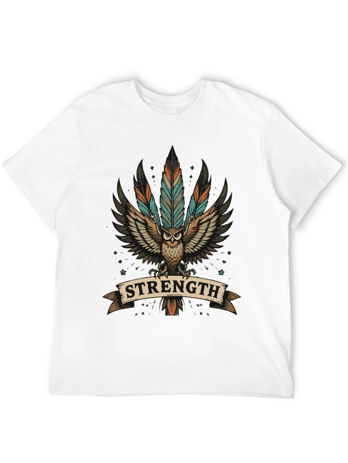 Strength Owl Graphic T-Shirt