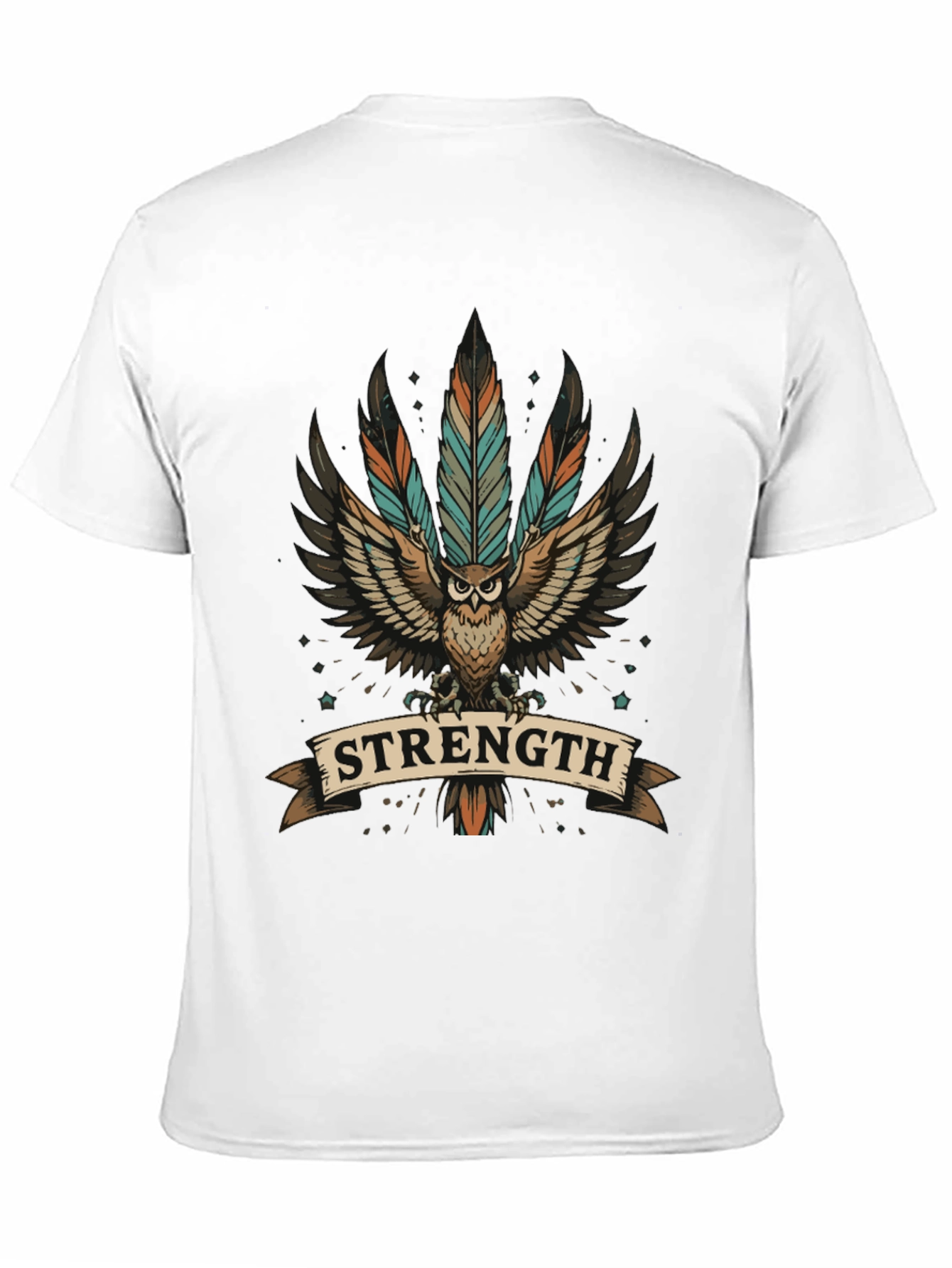 Strength Owl Graphic T-Shirt