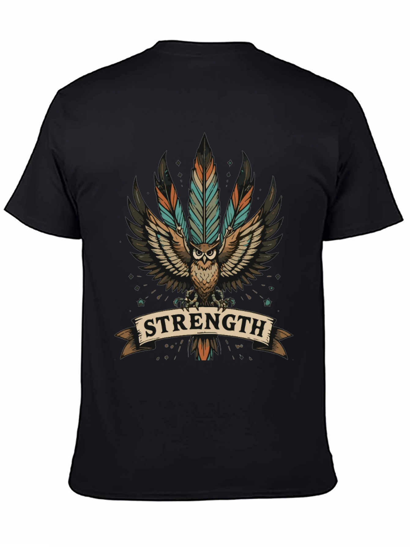 Strength Owl Graphic T-Shirt