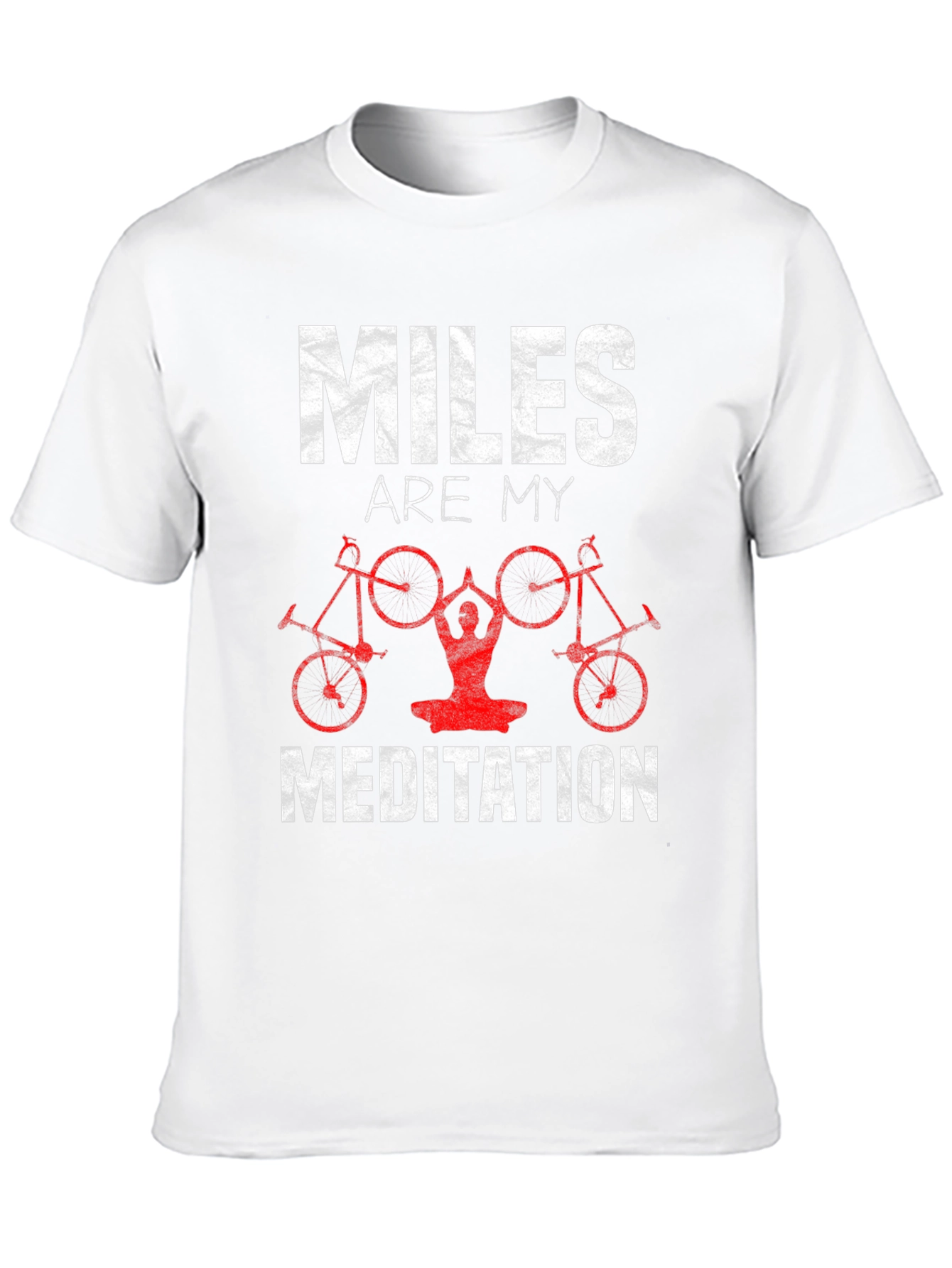 Miles Are My Meditation T-Shirt Cycling Yoga