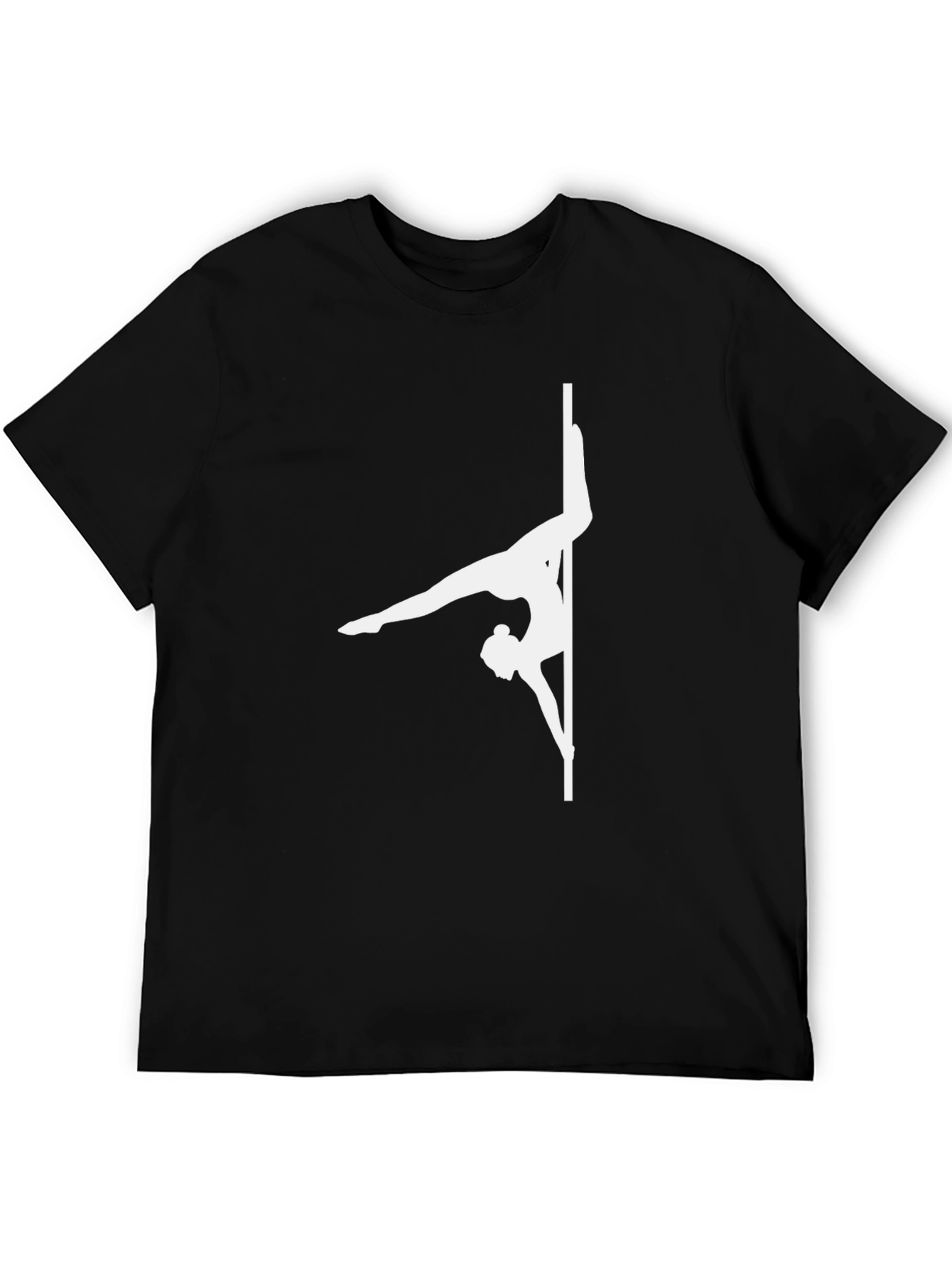 Pole Dancer Graphic T-Shirt - Black