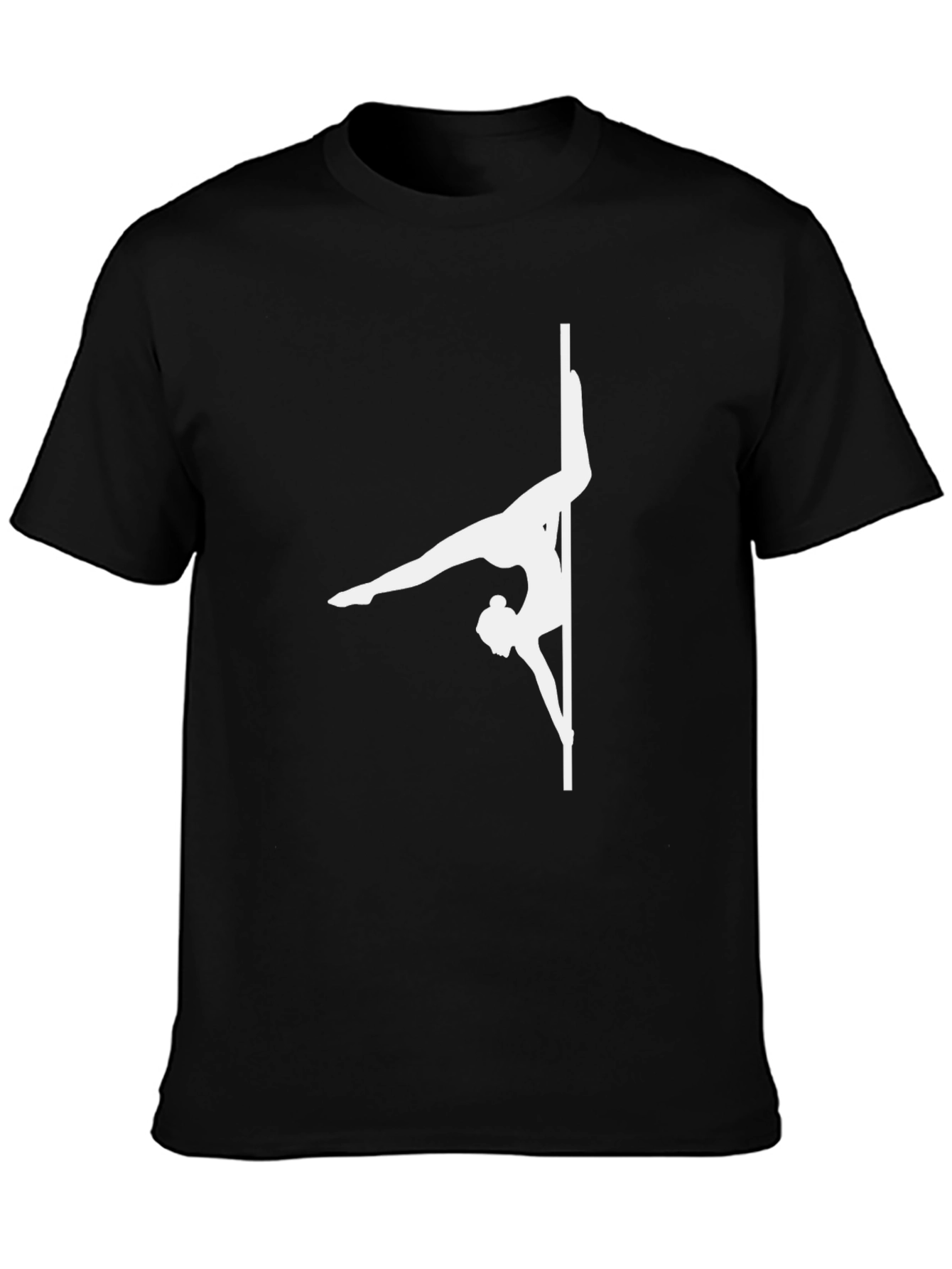 Pole Dancer Graphic T-Shirt - Black
