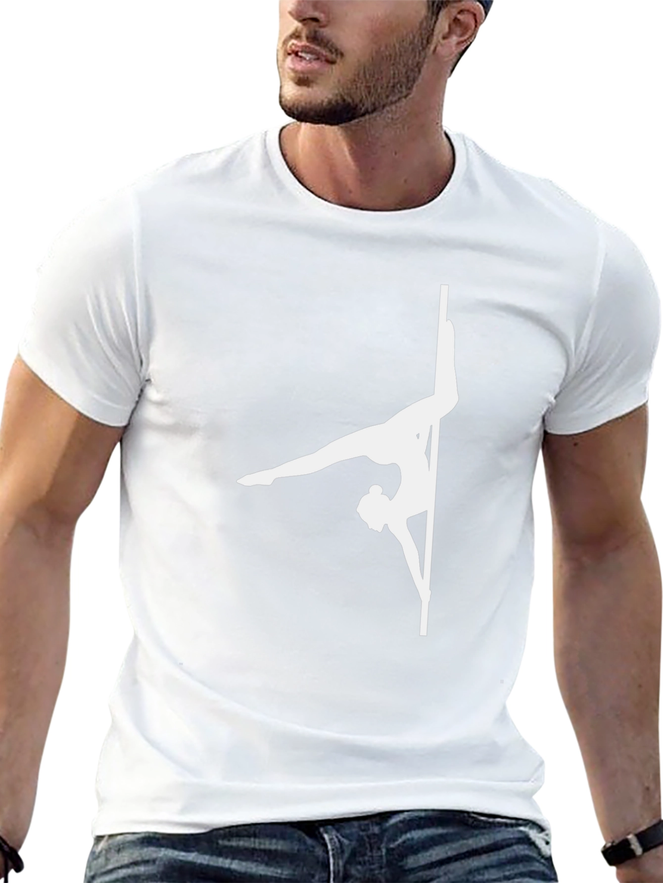 Pole Dancer Graphic T-Shirt - Black