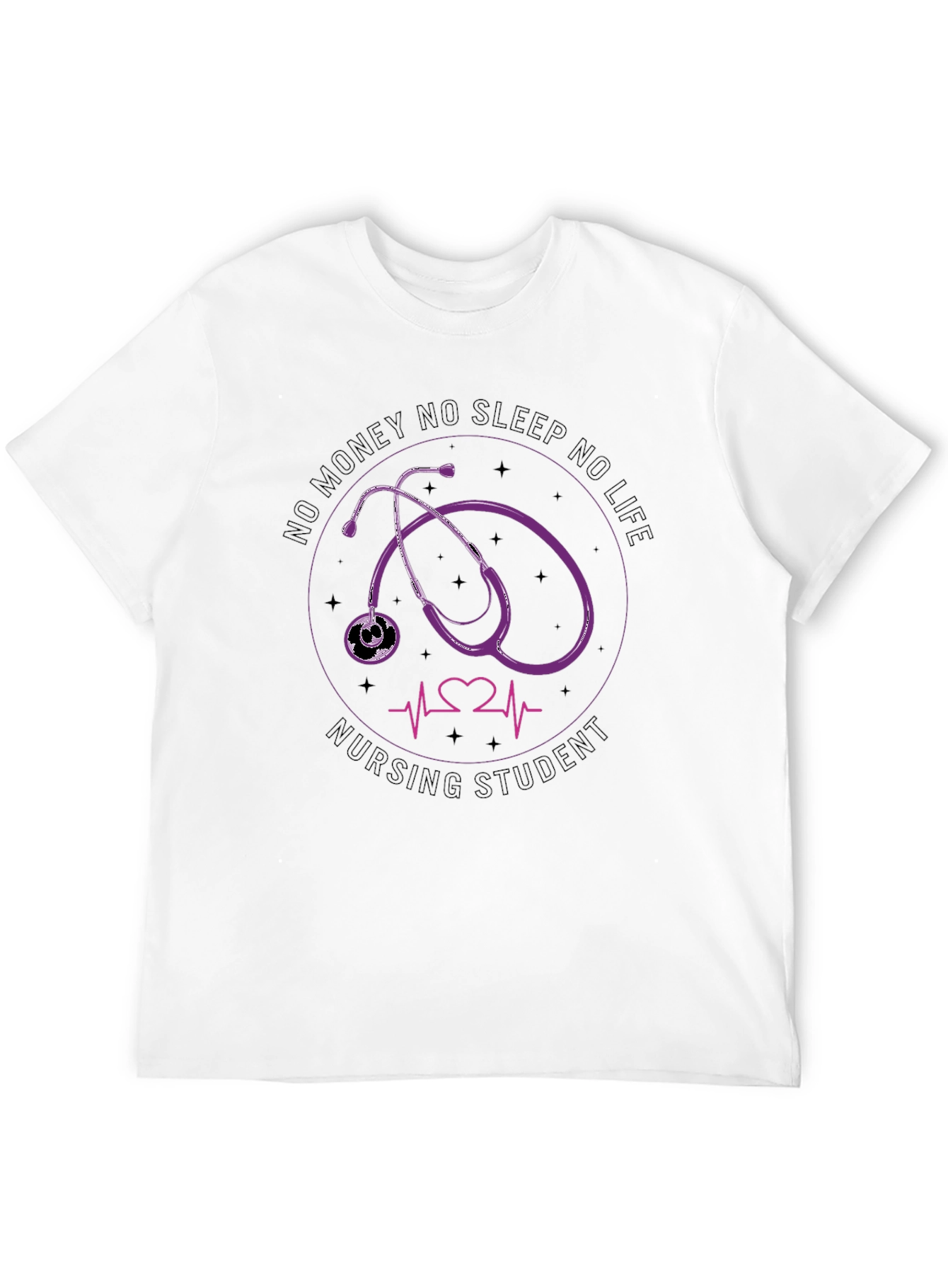 Nursing Student T-Shirt Stethoscope Design