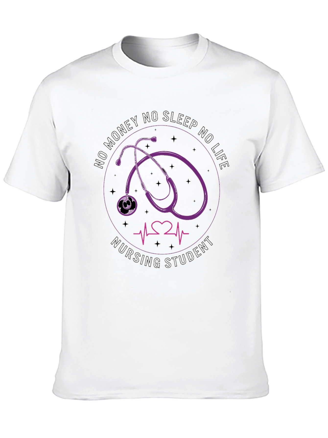 Nursing Student T-Shirt Stethoscope Design