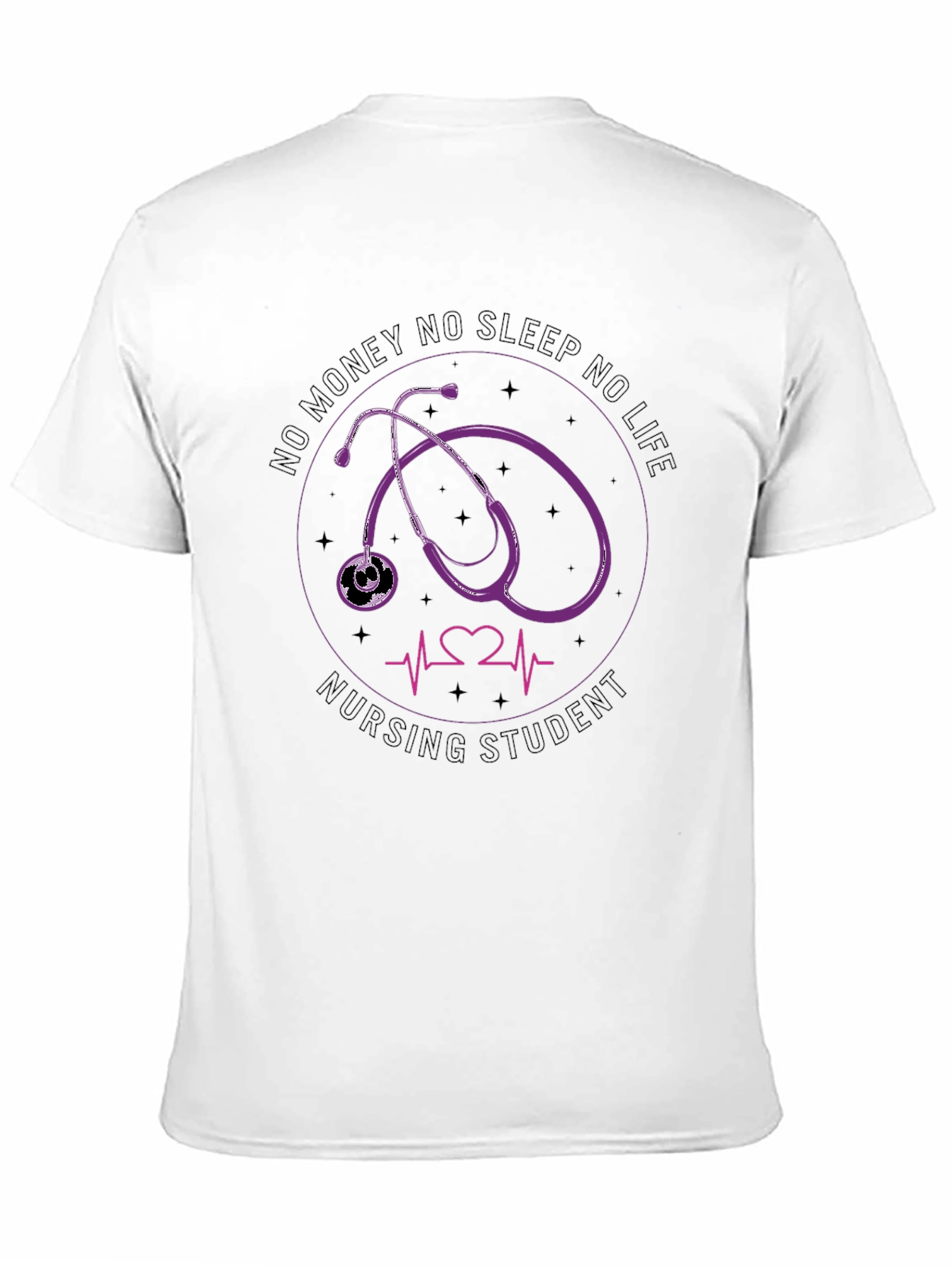 Nursing Student T-Shirt Stethoscope Design