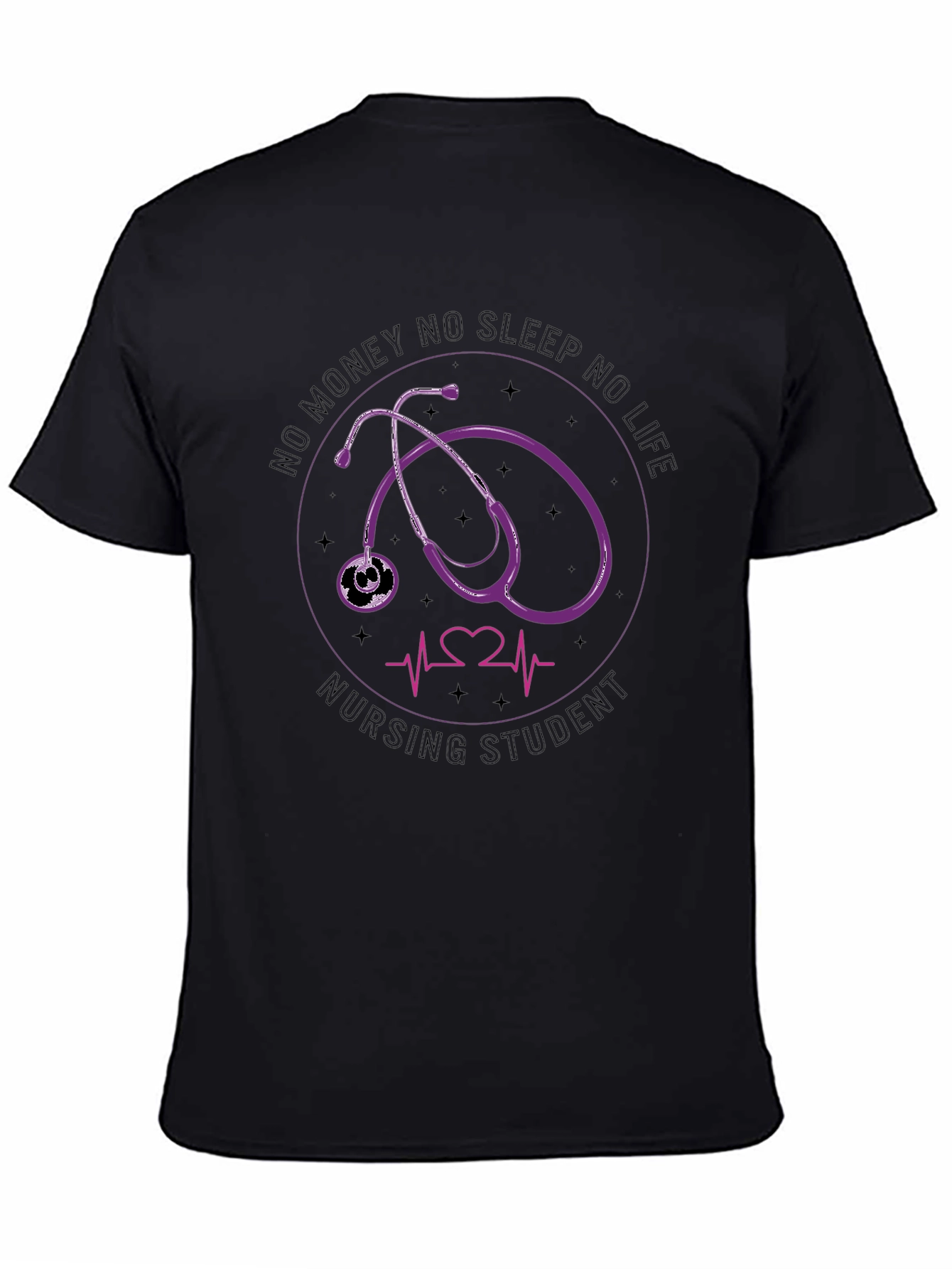 Nursing Student T-Shirt Stethoscope Design