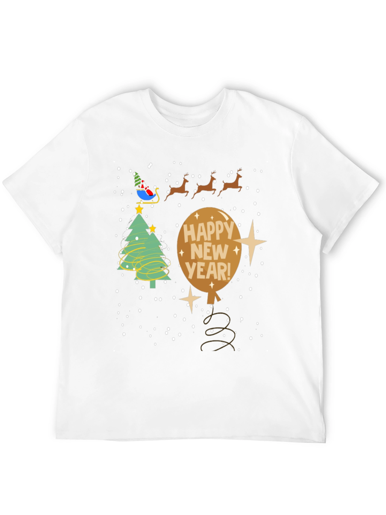 Happy New Year Graphic Tee Holiday Celebration Shirt