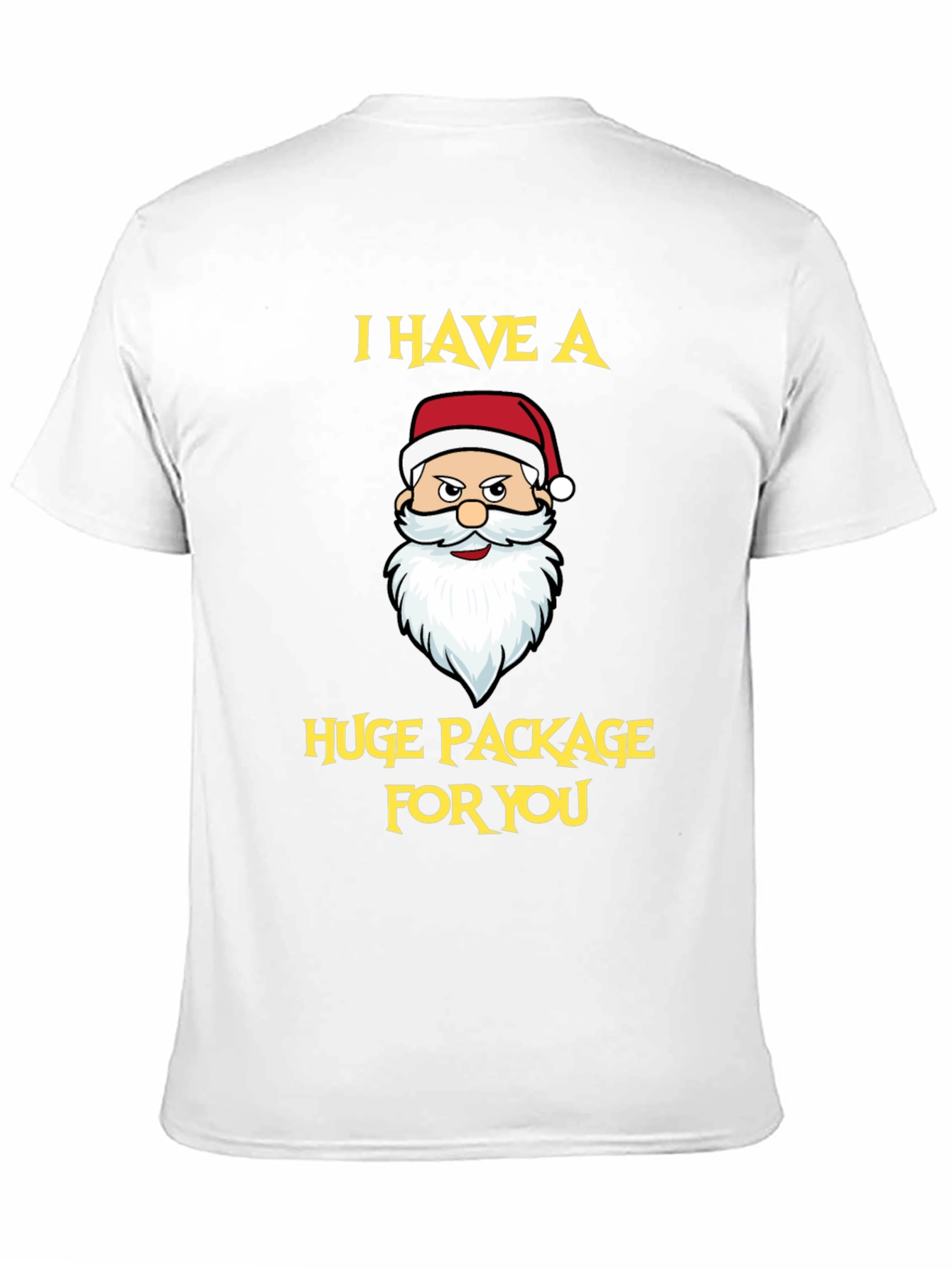Funny Santa Huge Package Black T-Shirt