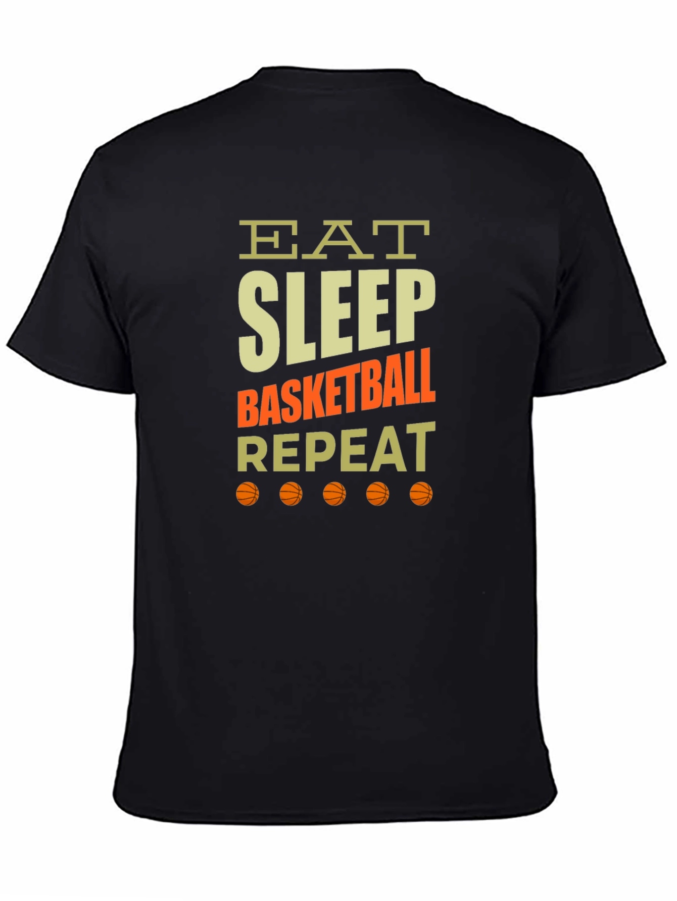 Eat Sleep Basketball Repeat Graphic Tee