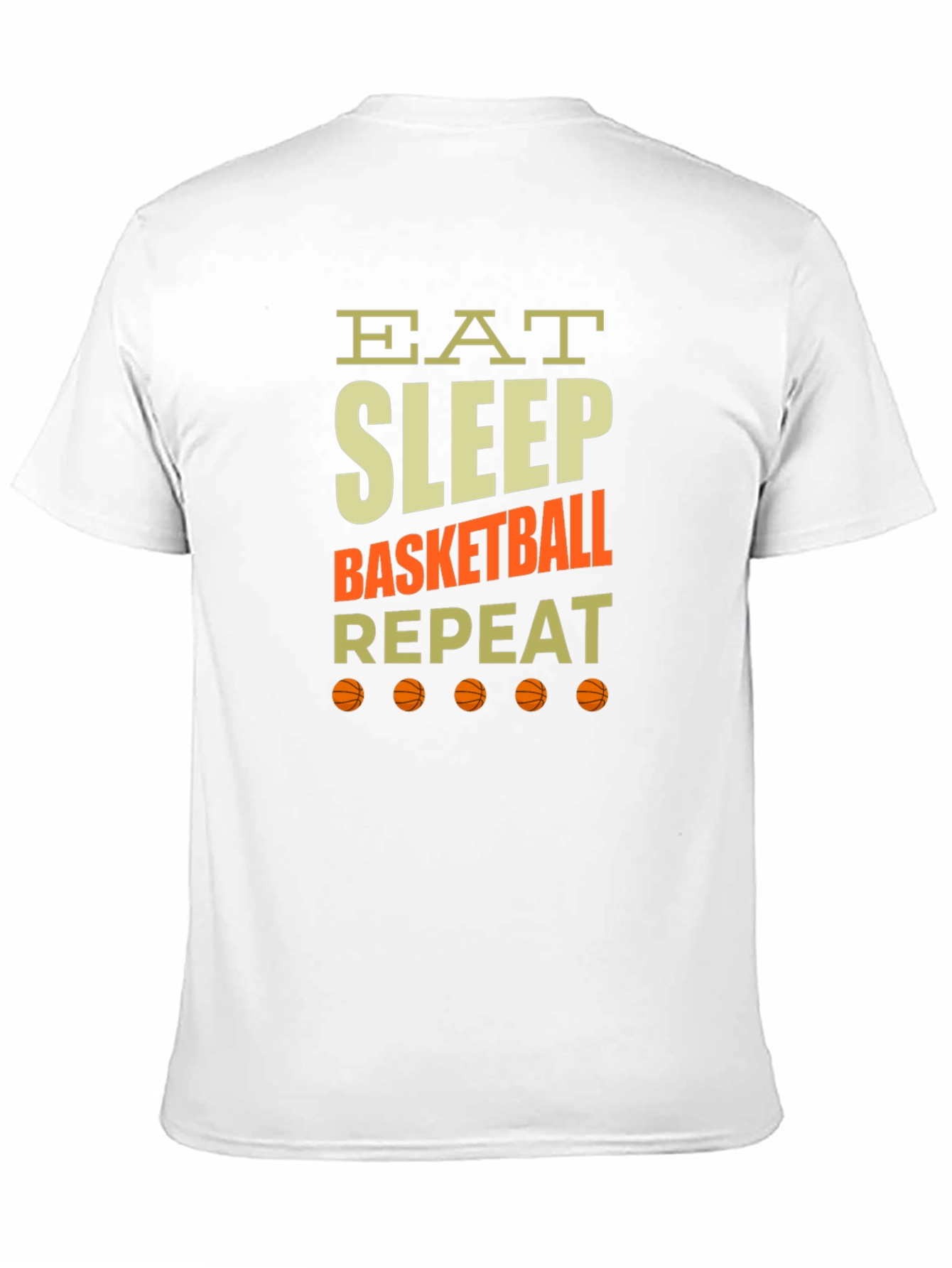 Eat Sleep Basketball Repeat Graphic Tee