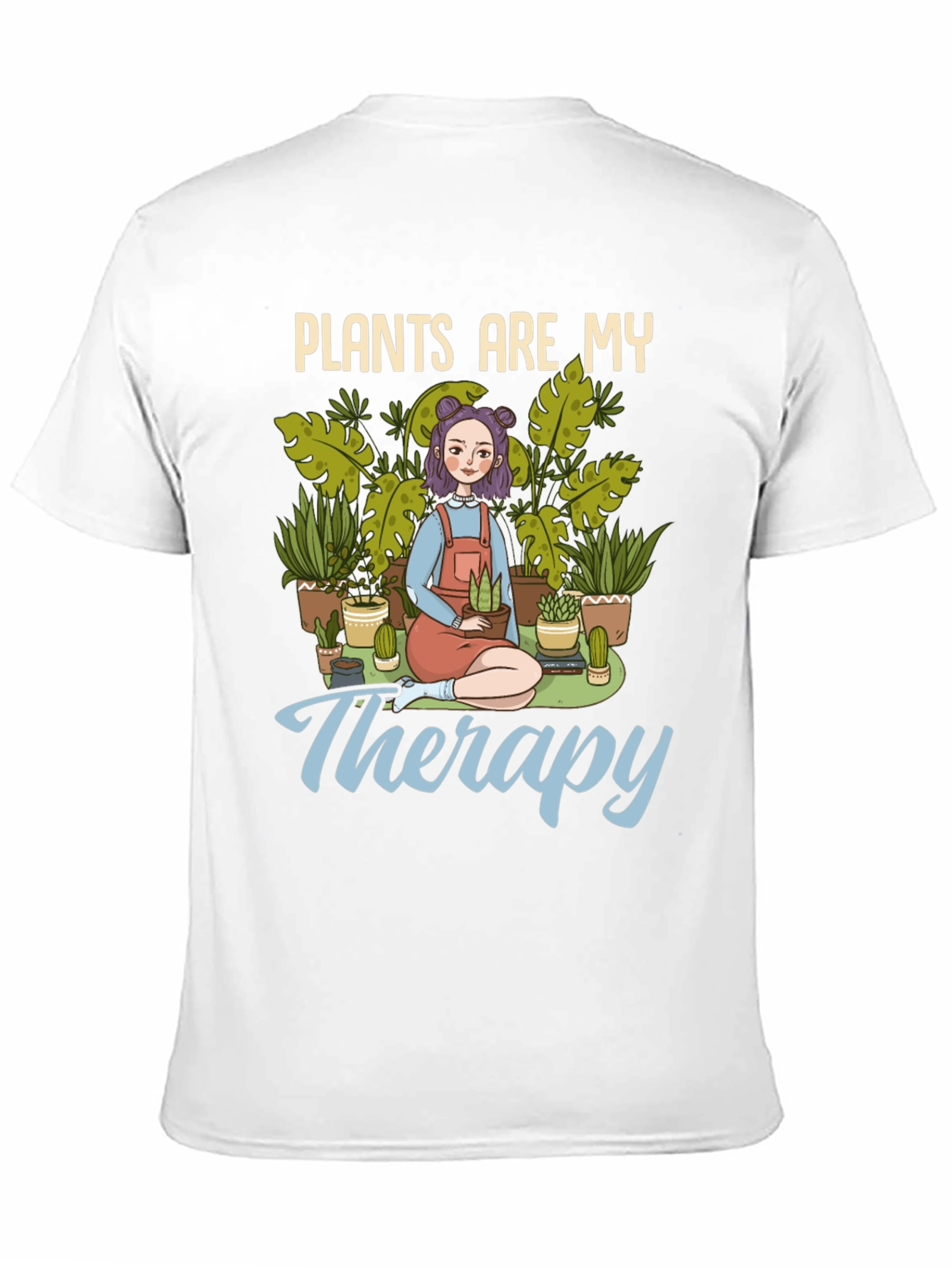 Plants Are My Therapy Graphic T-Shirt