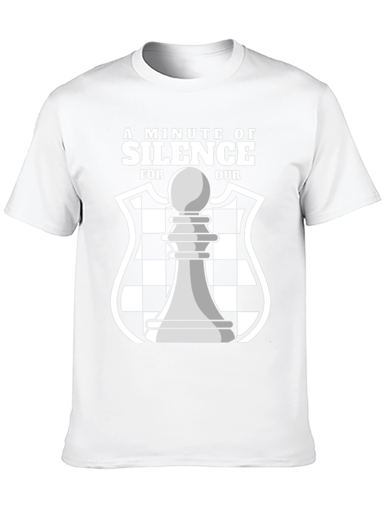 A Minute of Silence Chess Graphic T-Shirt