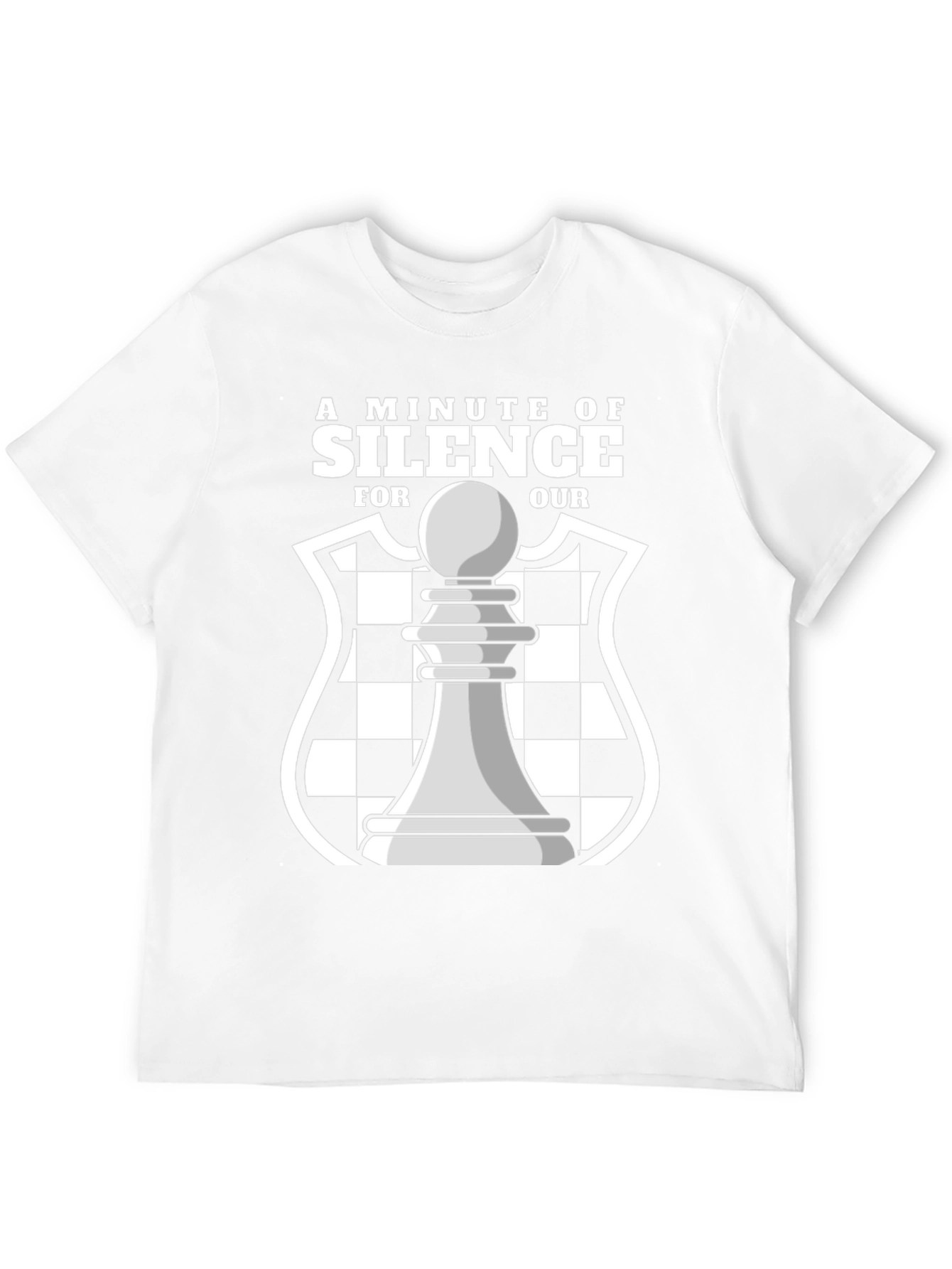 A Minute of Silence Chess Graphic T-Shirt
