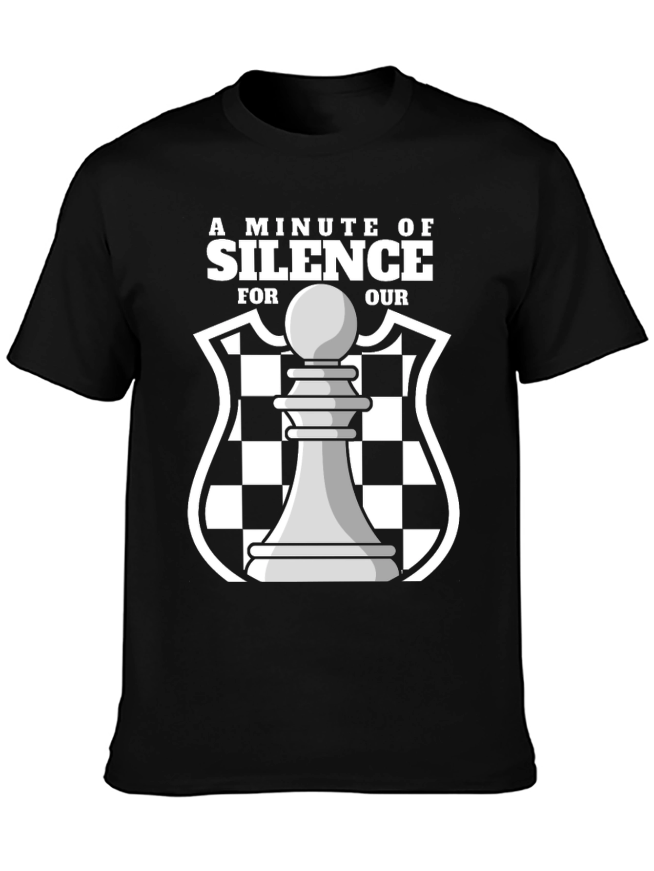 A Minute of Silence Chess Graphic T-Shirt