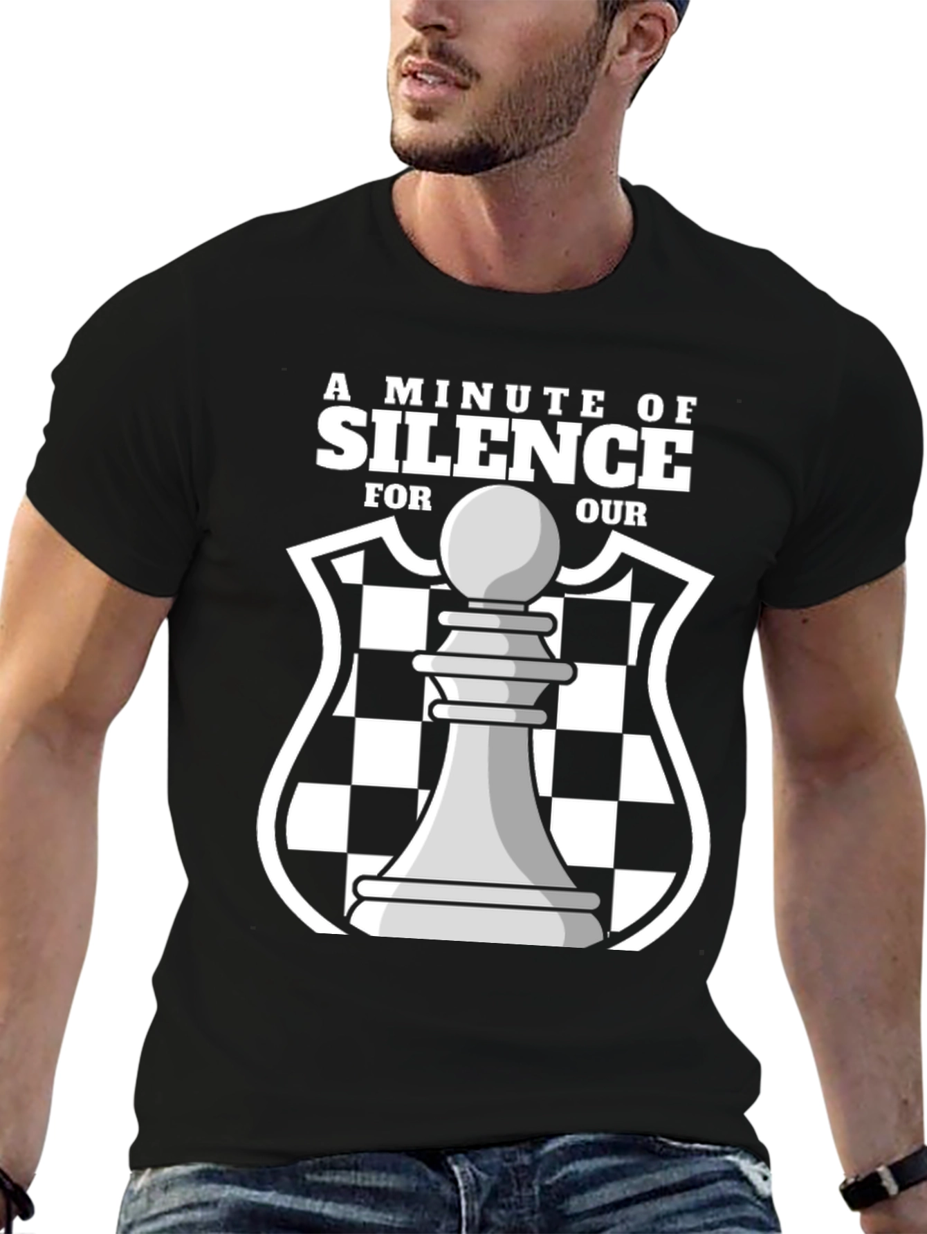 A Minute of Silence Chess Graphic T-Shirt