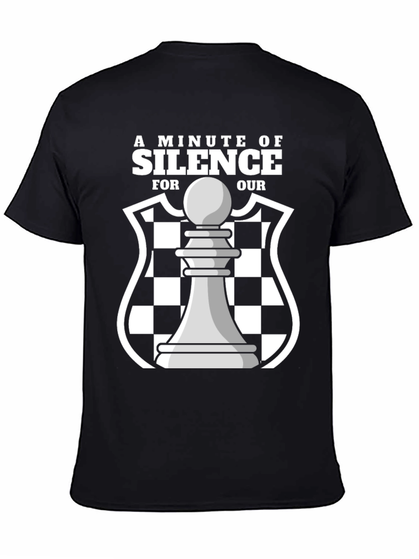 A Minute of Silence Chess Graphic T-Shirt
