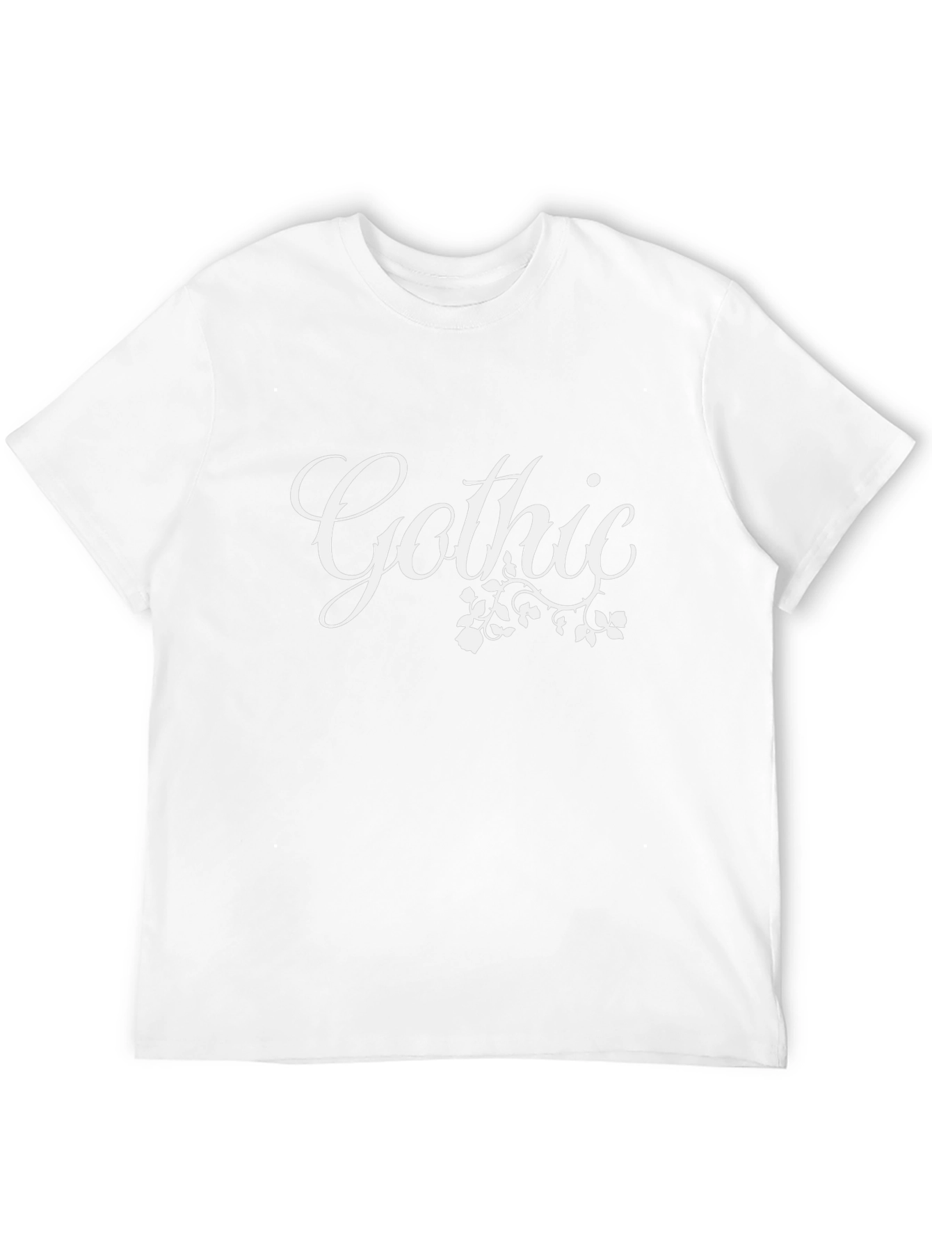 Gothic Floral Graphic T-Shirt - Dark Aesthetic Tee