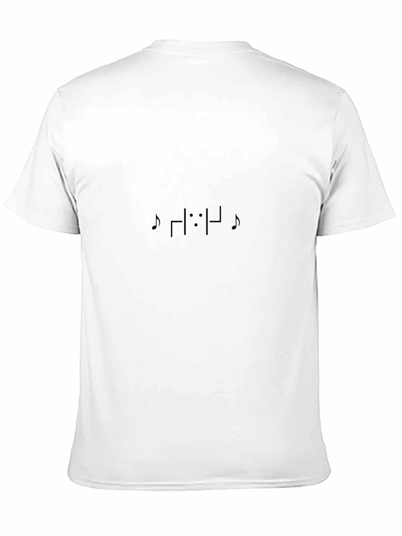 Minimalist Music Note Graphic Tee - Black