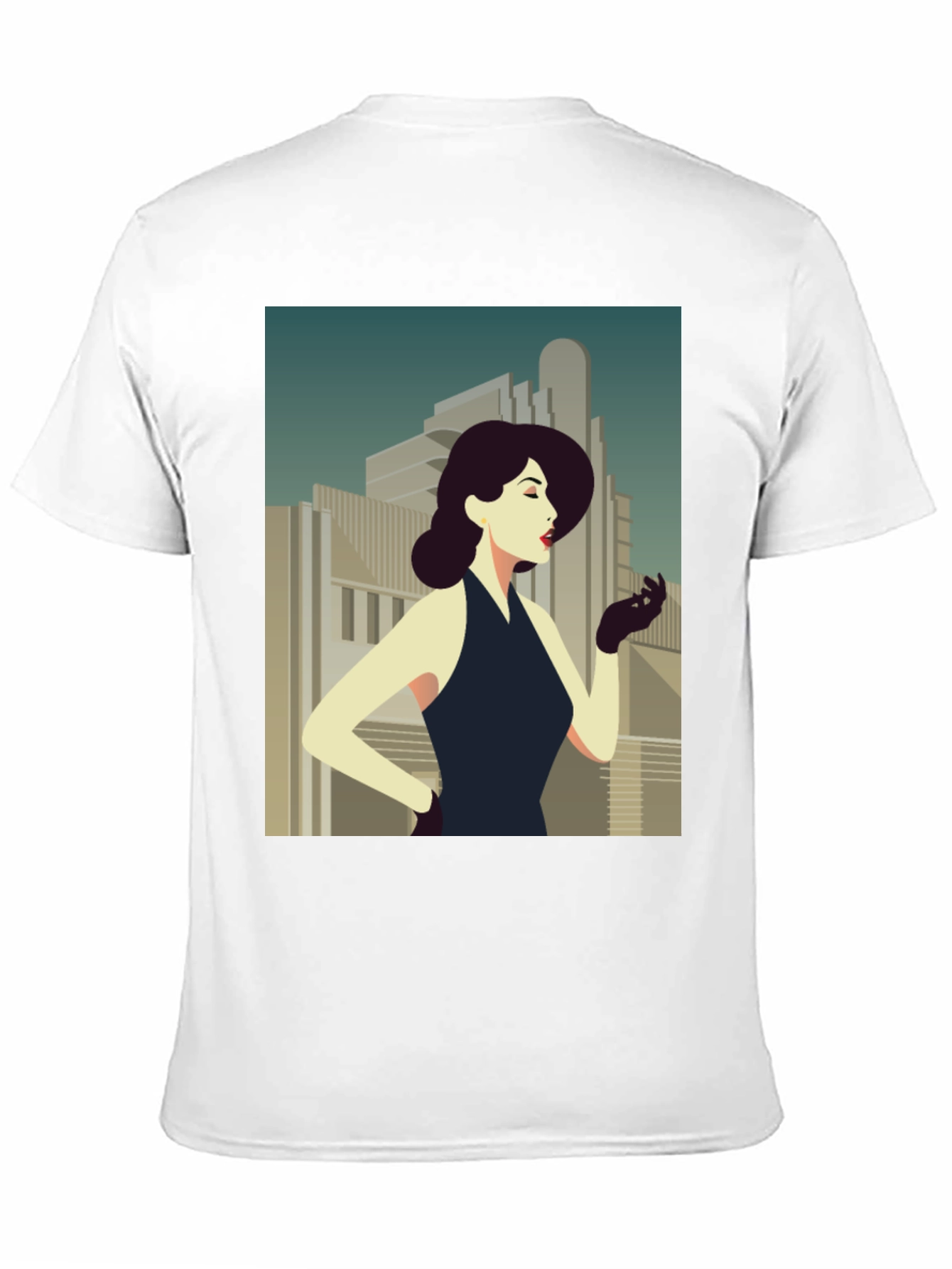Retro Art Deco Womans Graphic Tee
