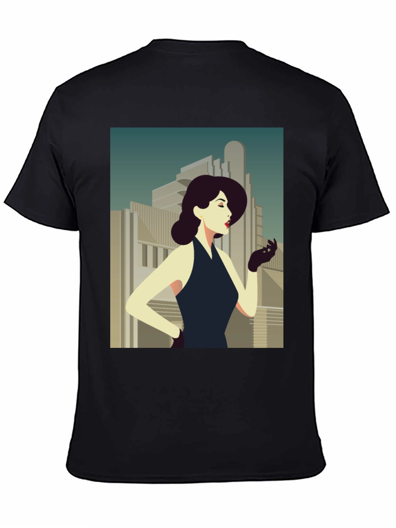 Retro Art Deco Womans Graphic Tee