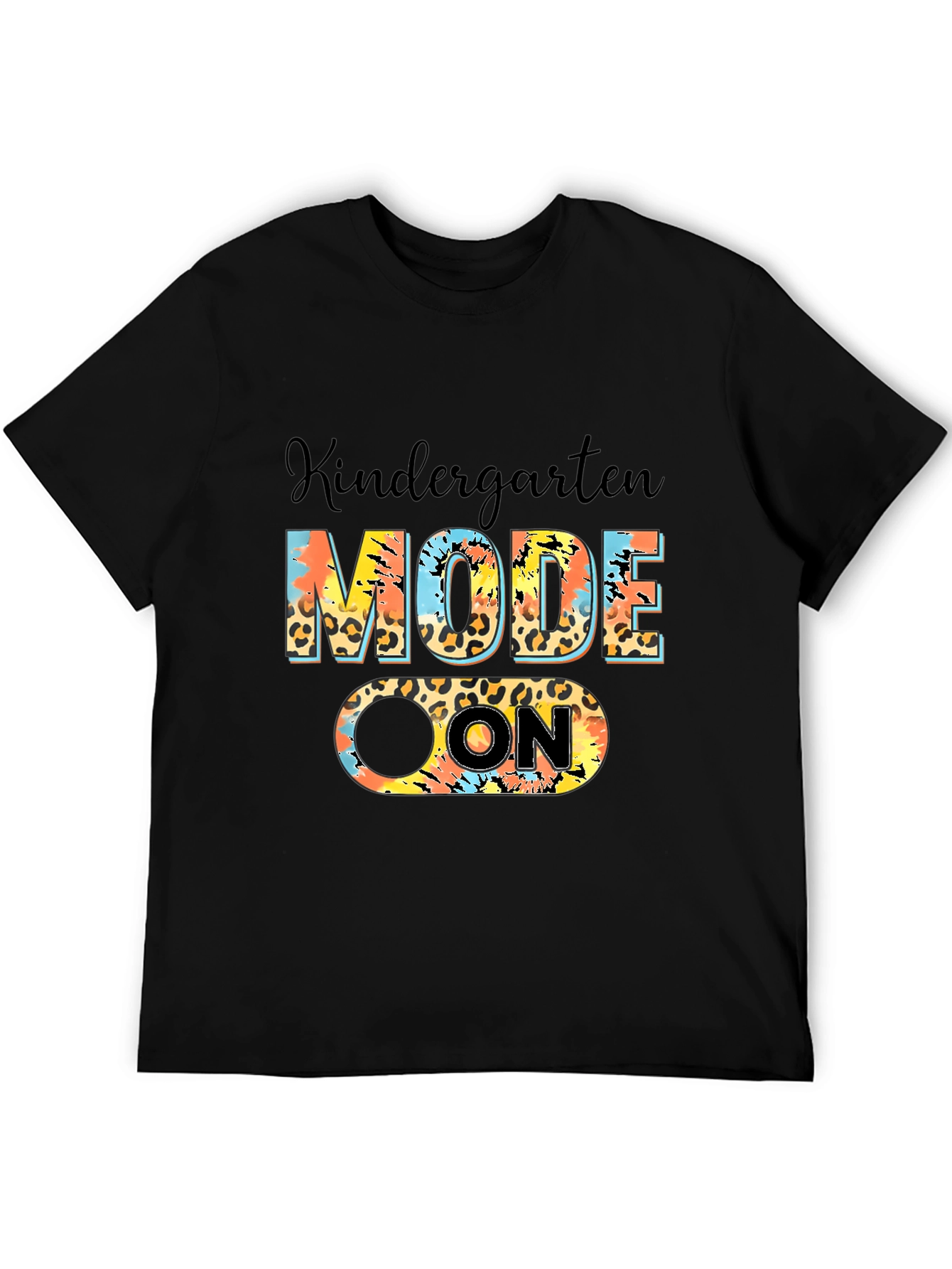 Kindergarten Mode On Black T-Shirt