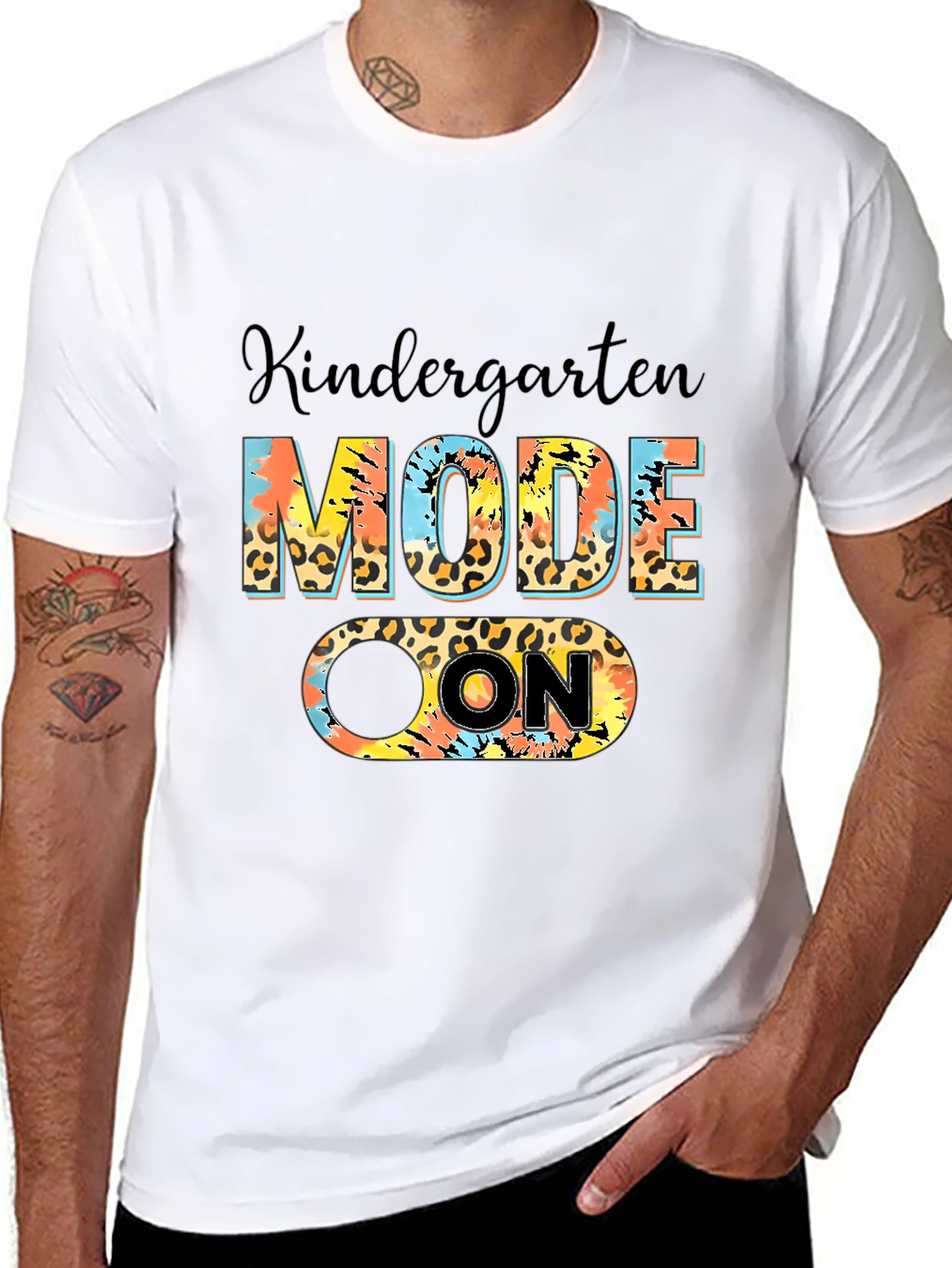 Kindergarten Mode On Black T-Shirt