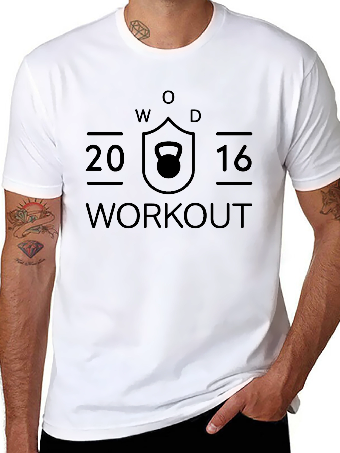 WOD Workout 2016 Black T-Shirt