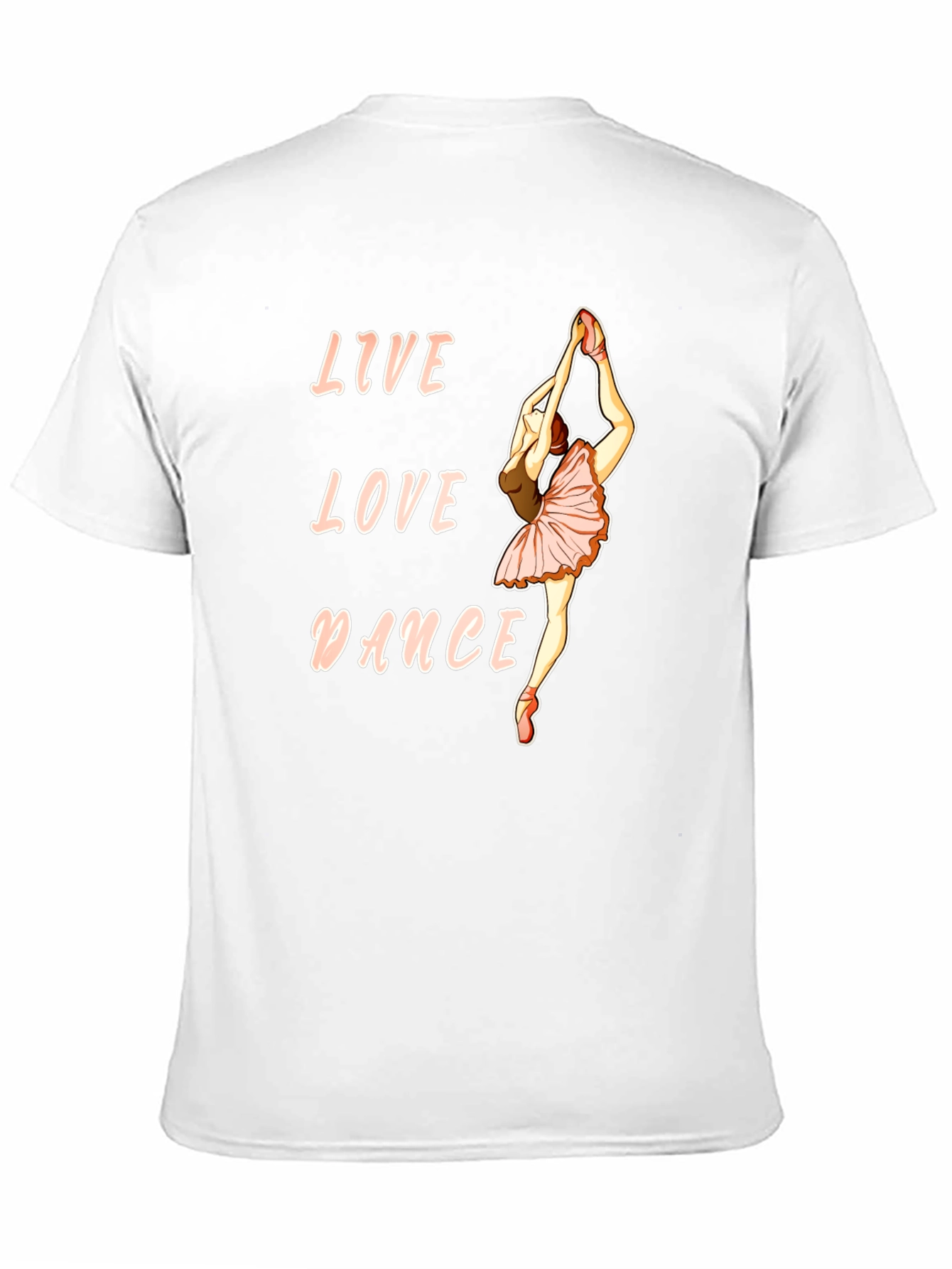 Live Love Dance T-Shirt - Ballerina Graphic Tee