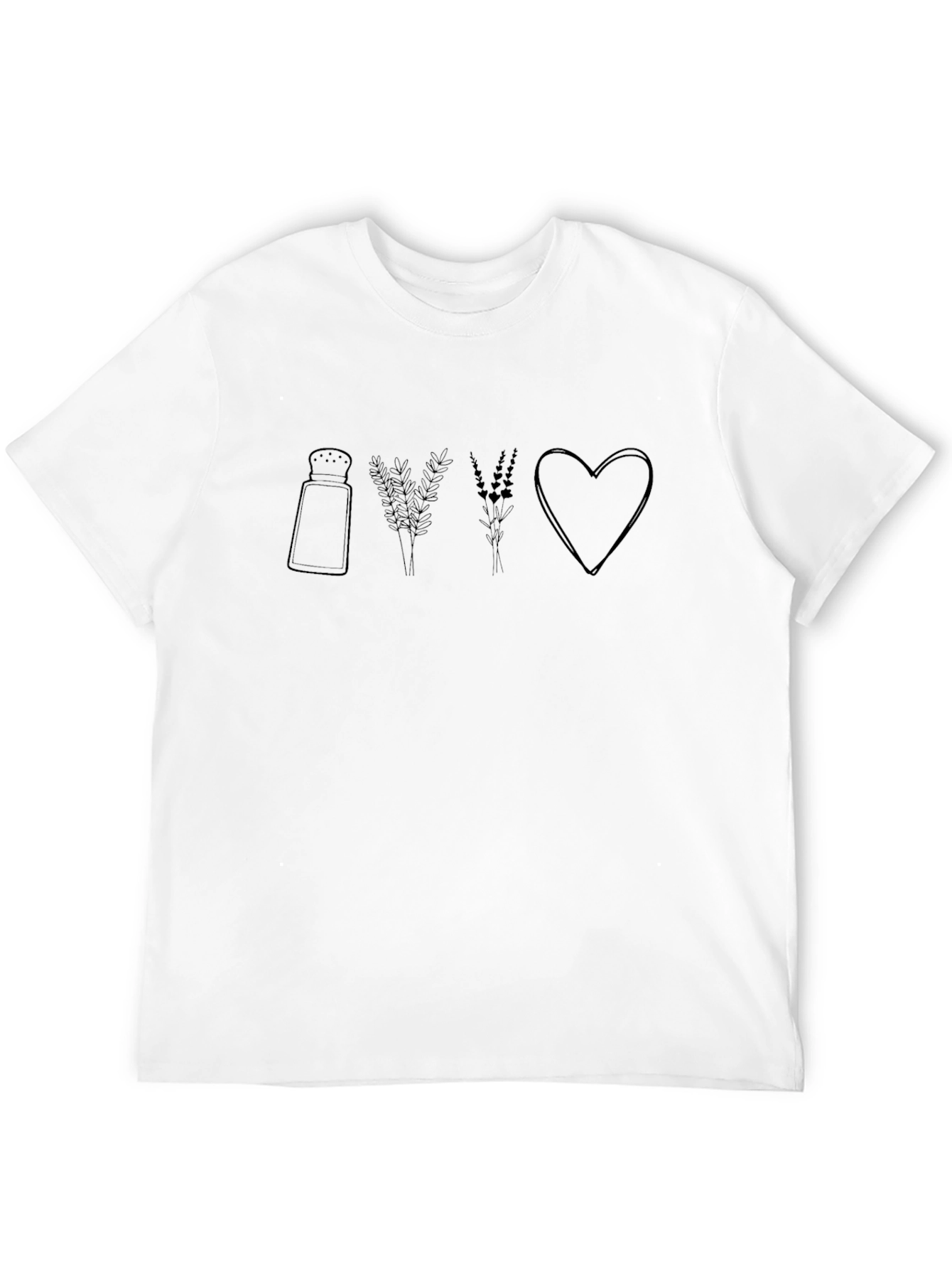 Salt Lavender Love Black T-Shirt